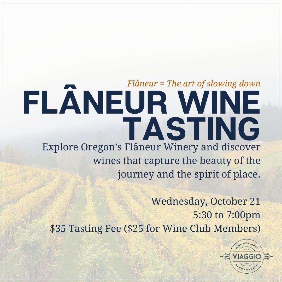 Flâneur Wine Tasting at Viaggio Wine Merchant