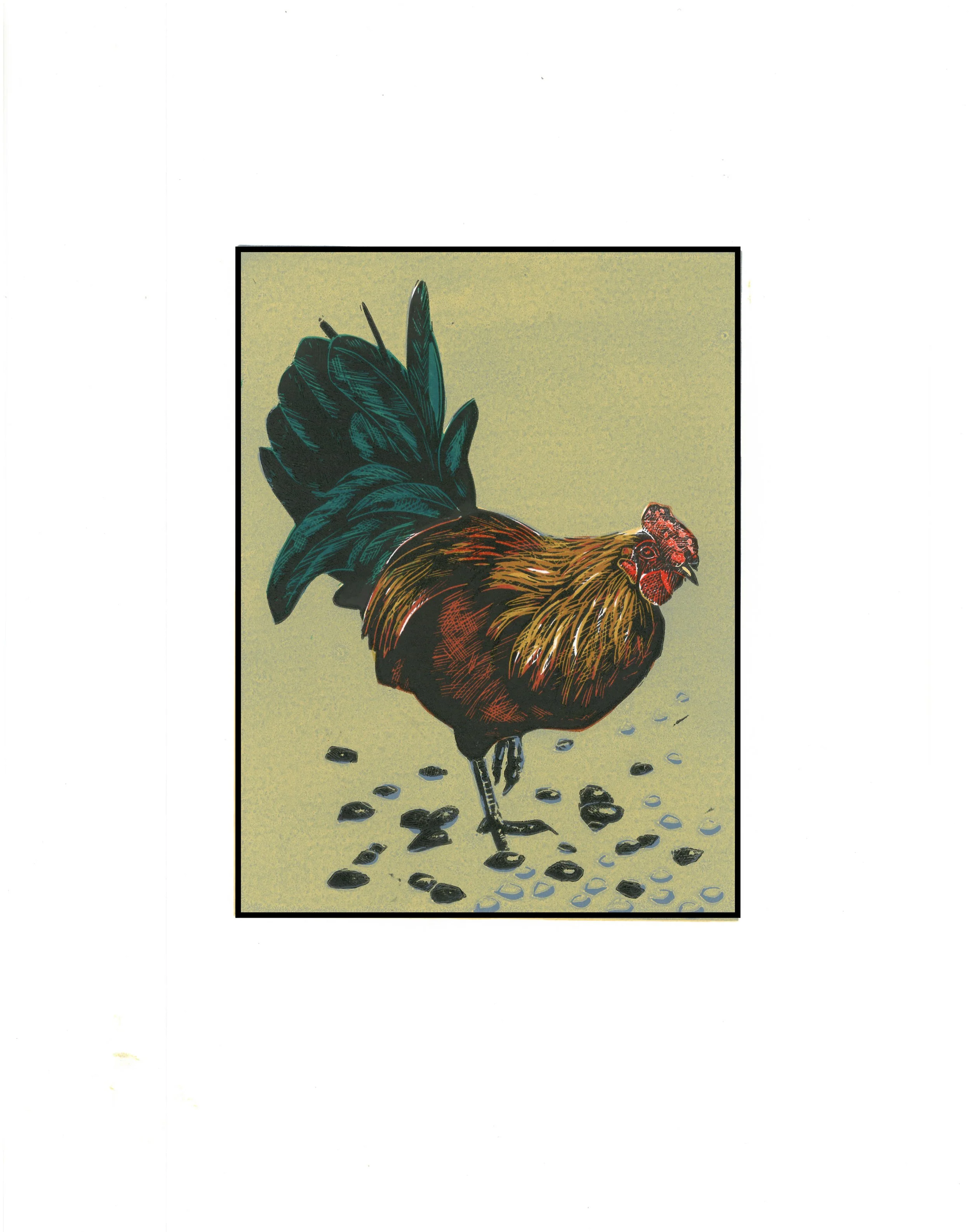 Cockerel Leo Print 152x210mm