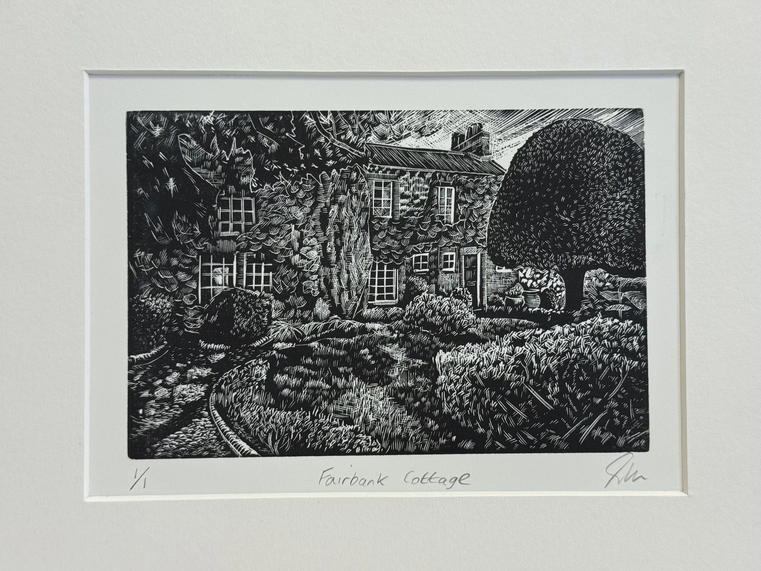 Wood engraving on Pearwood