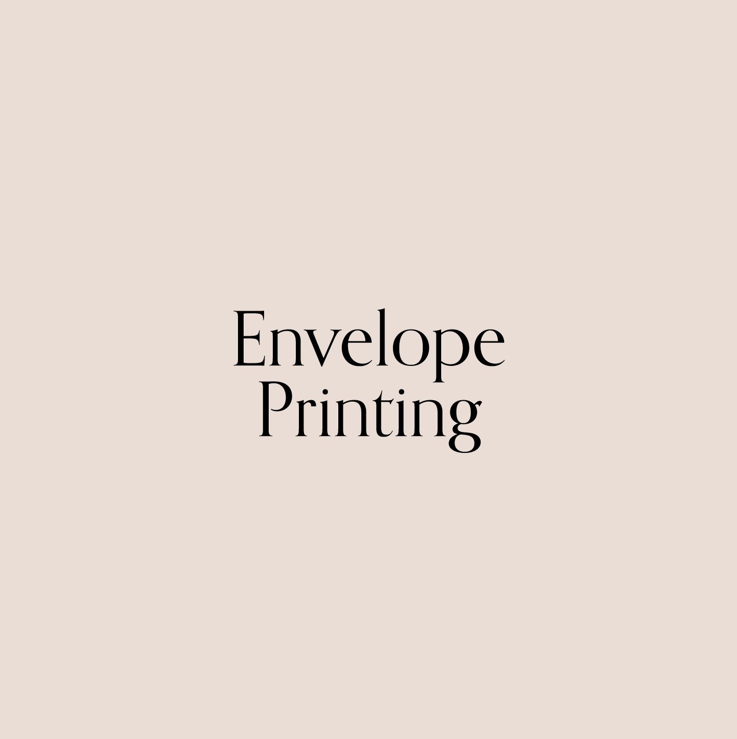 Add Envelope Printing