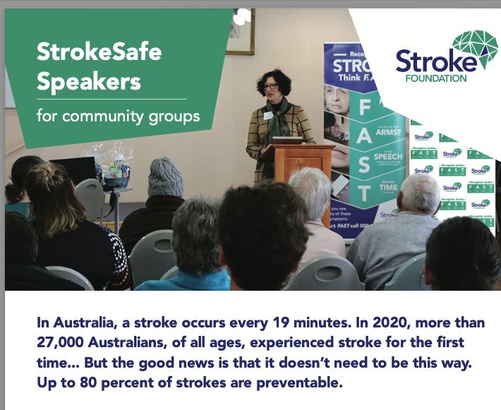 Come along to this StrokeSafe Information session ... to be held at the Sandy Point Community Centre on Monday 26th February at 11.00 a.m.