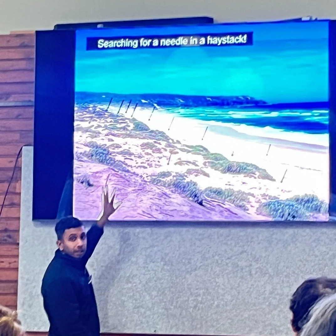 &quot;Participants  in the Hooded Plover  BirdLife Australia Sunday workshops presented at Sandy Point  by Kasun Ekanayake, BLA Regional Coordinator, were invited to experience volunteering out on the spit with BLA monitors as part of the BLA Beach-n