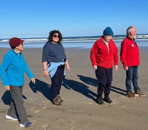 Come and join the Sandy Point Walking Group!
A weekly walking group for locals who live in or near Sandy Point started in October and is still operating, although the weather hasn&rsquo;t always been kind to us and we&rsquo;ve had to cancel a couple 