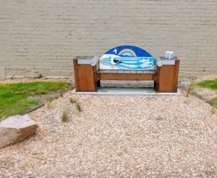 Thank-you Rob &amp; Rob.
Landscaping has been undertaken at the 'beach lounge' in Surfers Walk. Council's requirements included grasses, gravel and edging. Additional low growing shrubs may be added later, but as we're heading into summer, grasses we