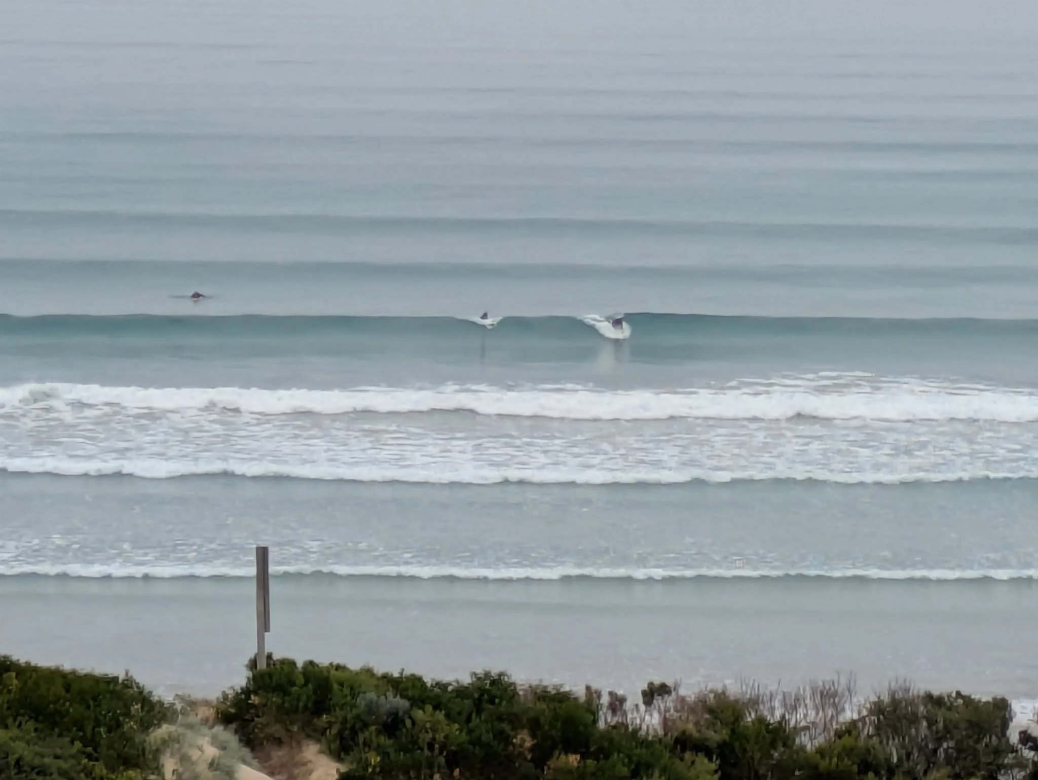 A lovely morning for a surf.