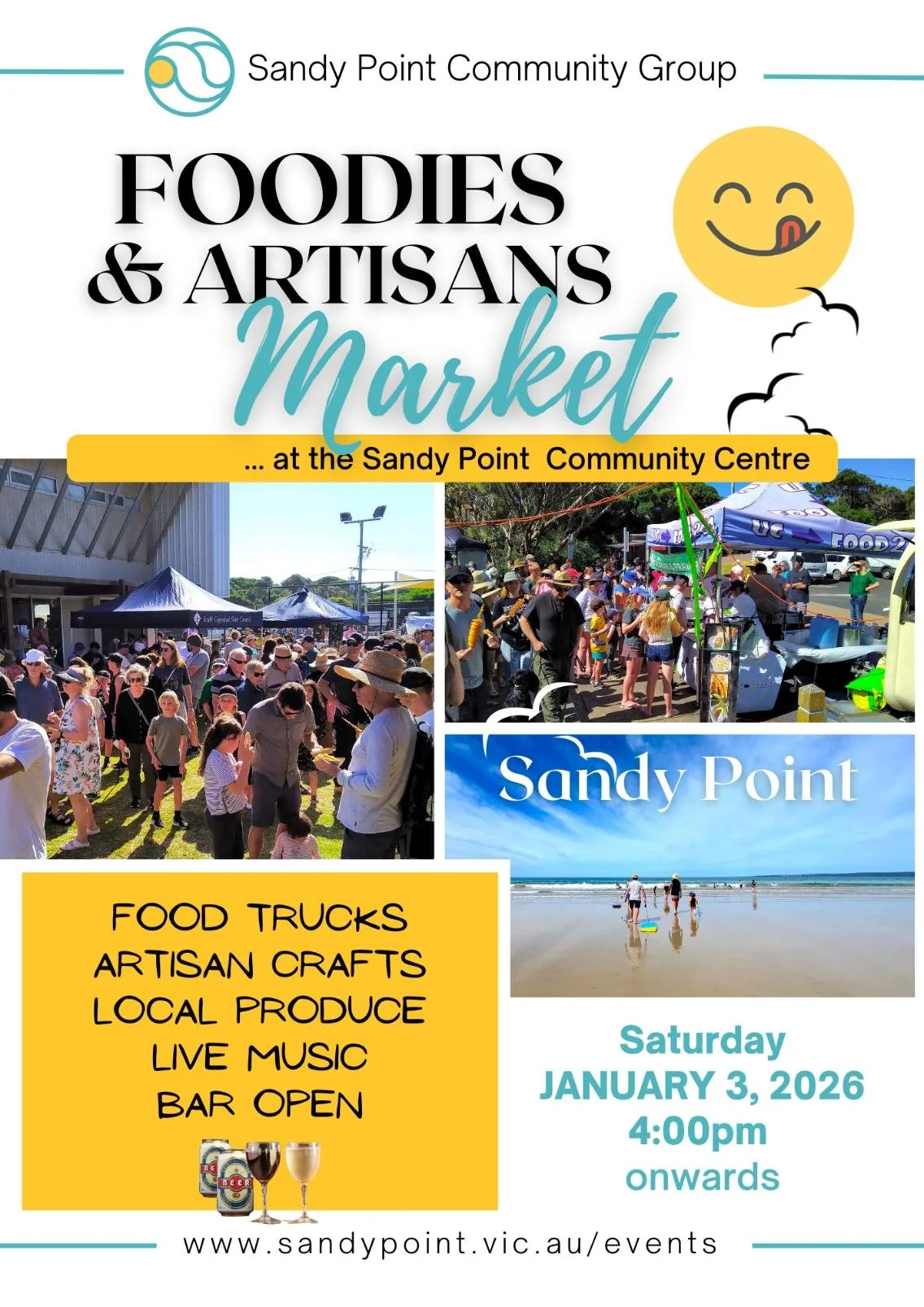 Foodies and Artisans Market Sandy Point 2026