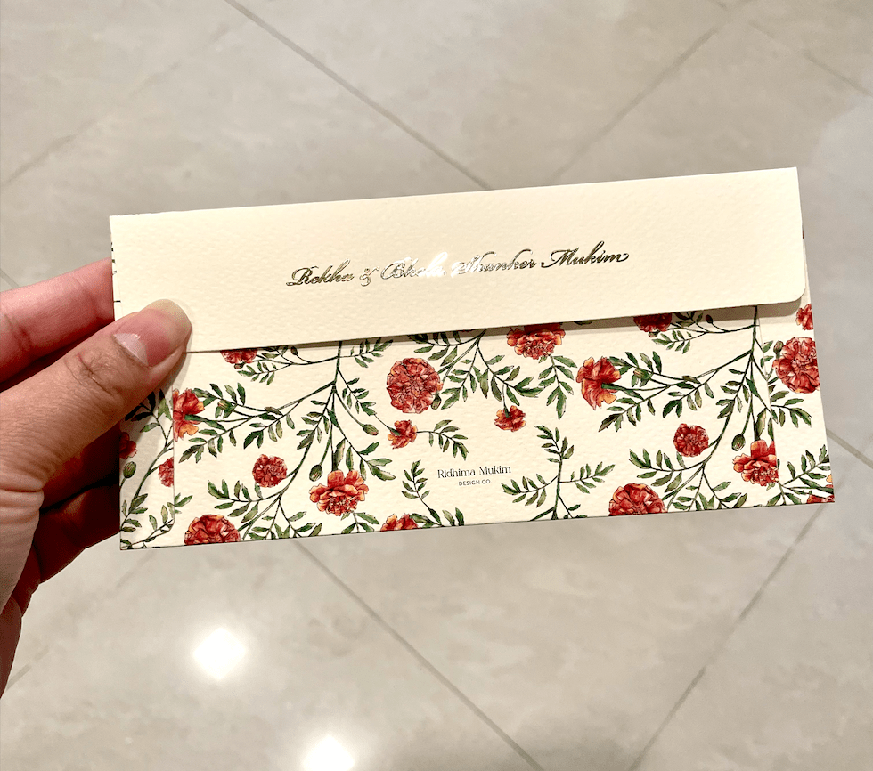 Client Review for Personalized Money Envelopes in Genda Design