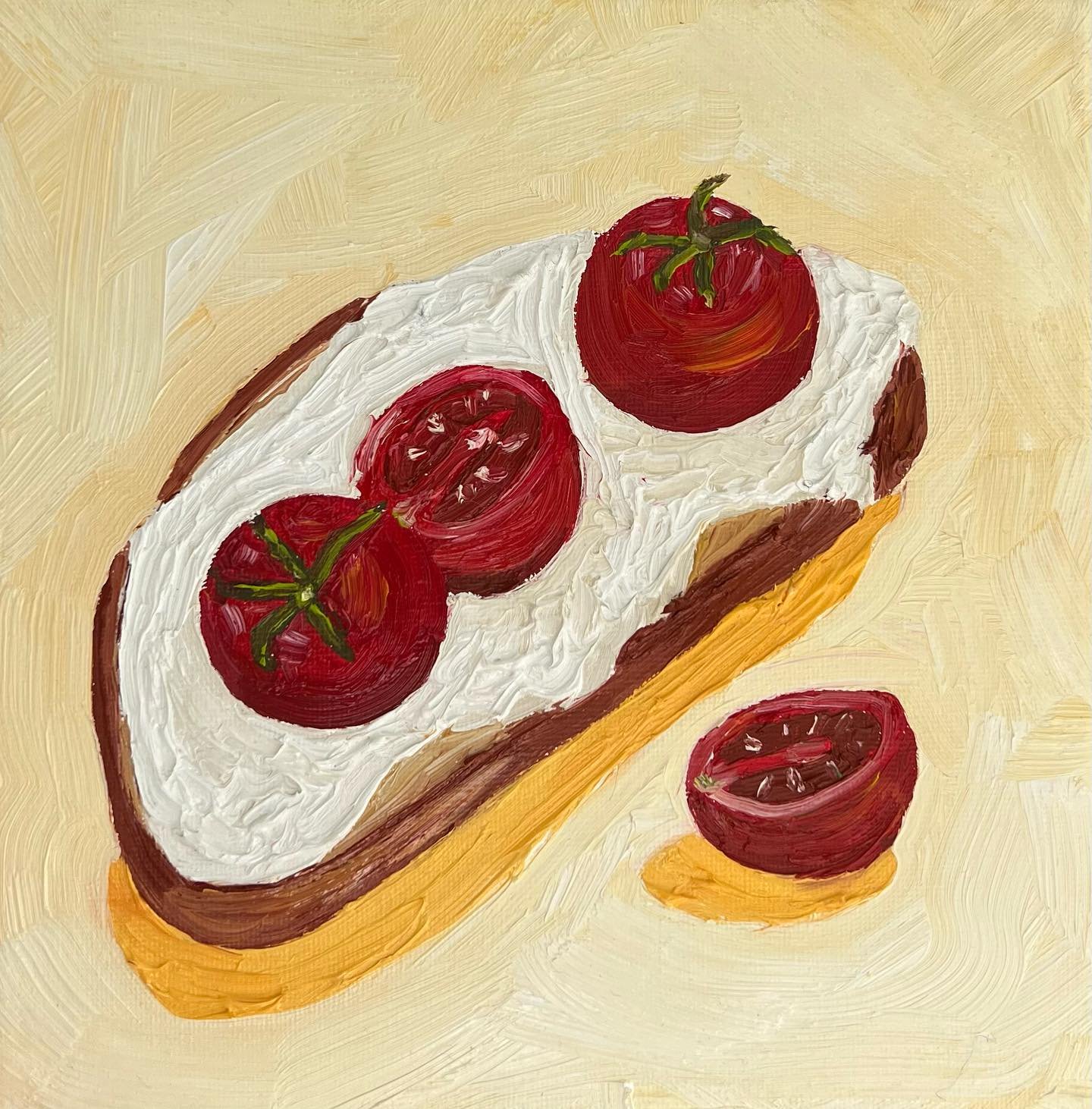 Bruschetta II, 
Oil on Canvas 
20x20cm