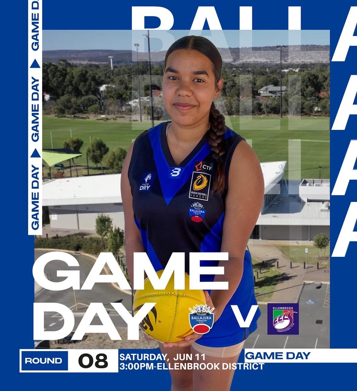 GAME DAY!
Round 8

Come down to Ellenbrook District and support our women as they take on Ellenbrook 

Bounce down 3:00pm

#perthfooty #perthfootballleague #ballajura #womeninsports