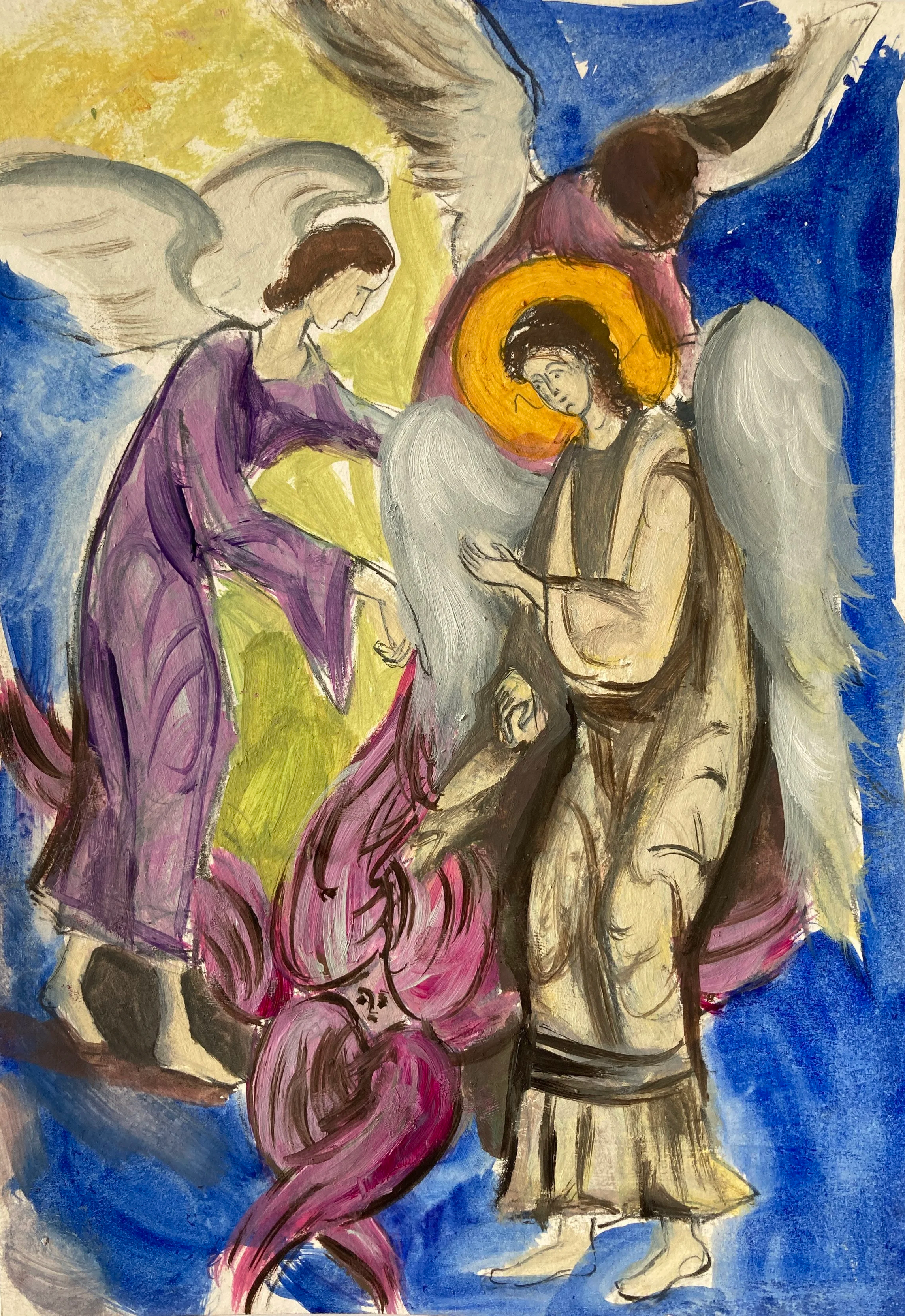 oil on paper/ 21x14.8cm/ 2024