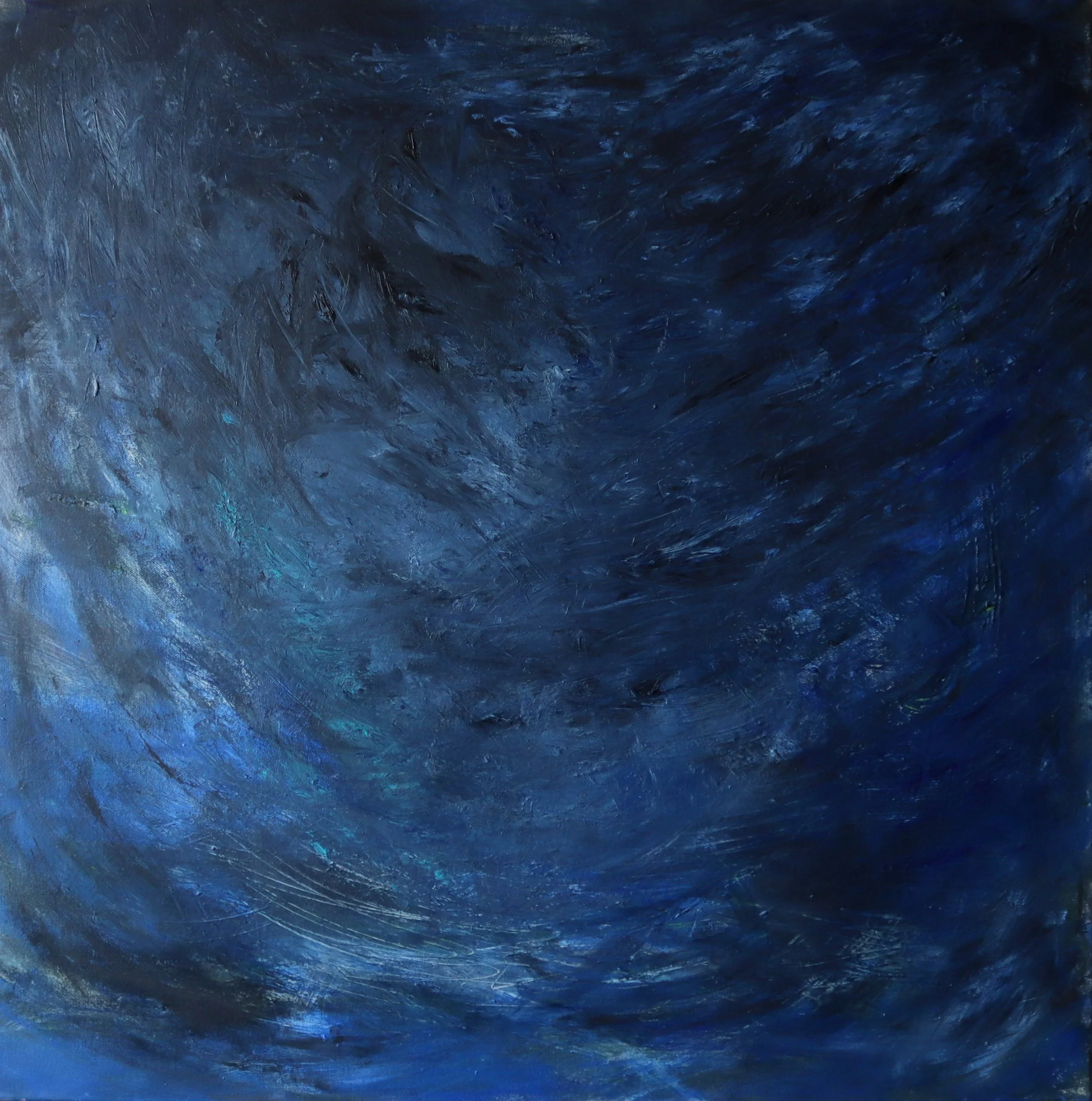 The Silence of the Sea - oil on the canvas/ 80x80cm/ 2019