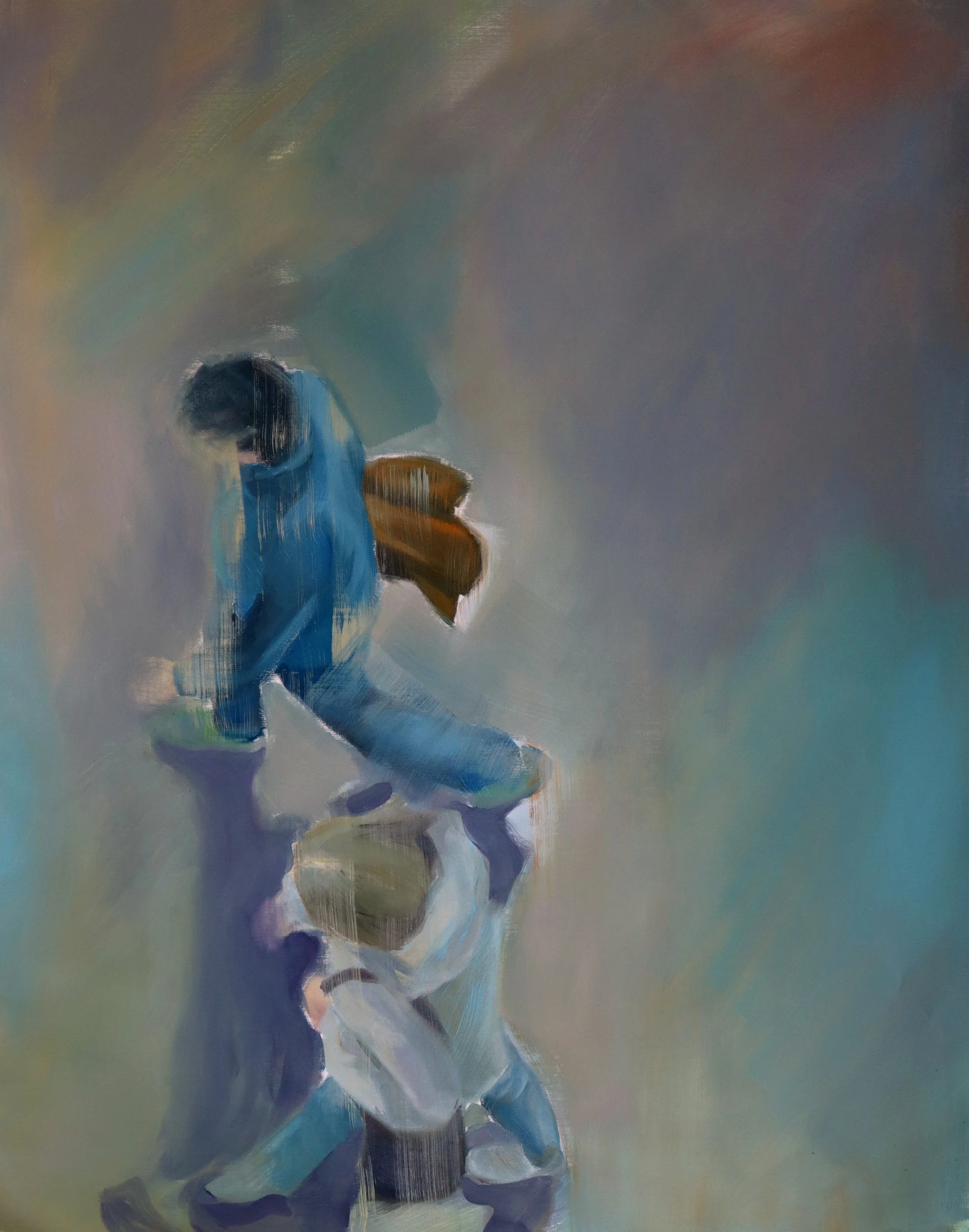 Passing by - oil on canvas/ 97x127cm/ 2022