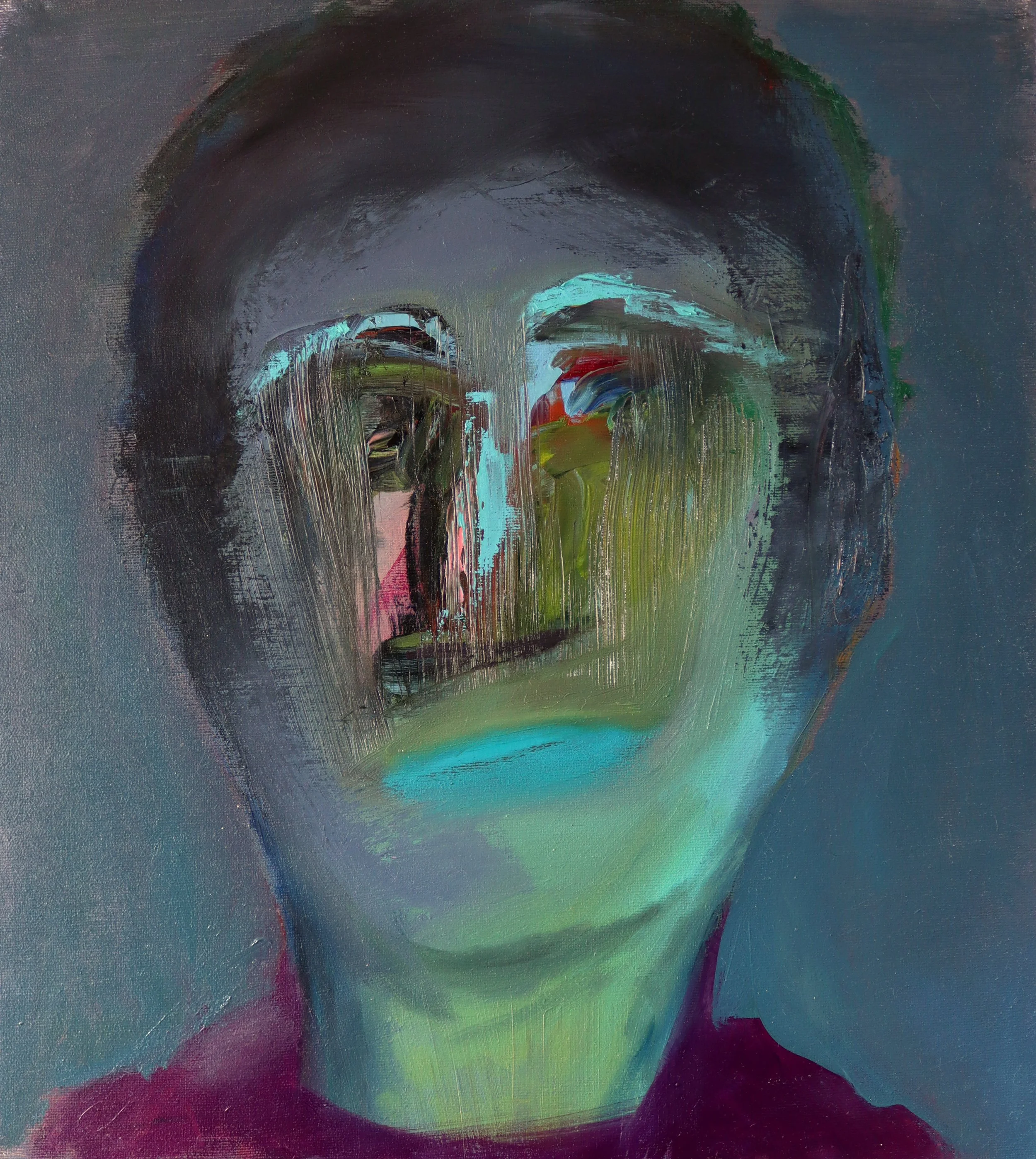 Portrait 34 - oil on canvas/ 45x50cm/ 2021