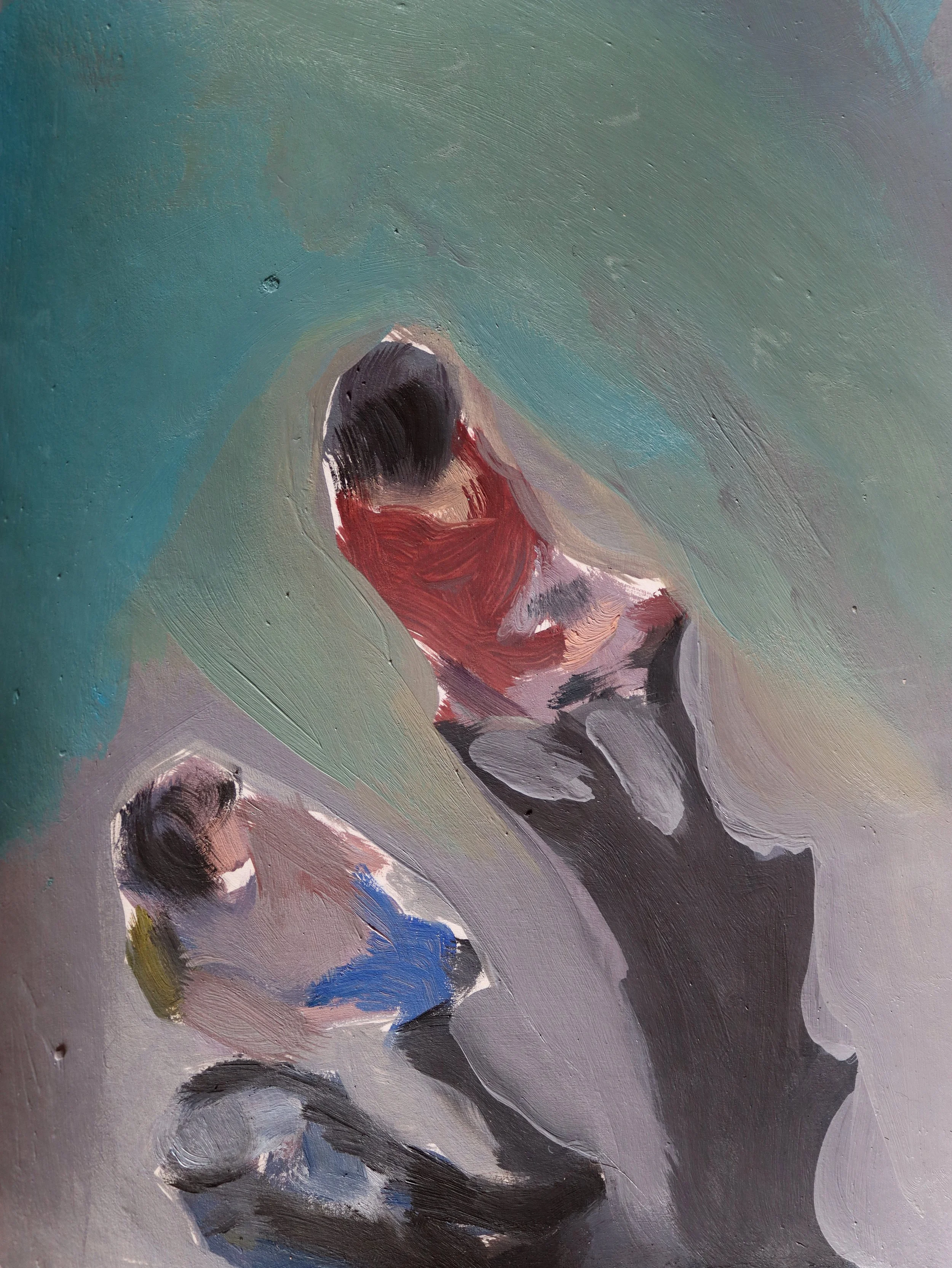 Passing by - oil on paper/ 17.5x25cm/ 2022