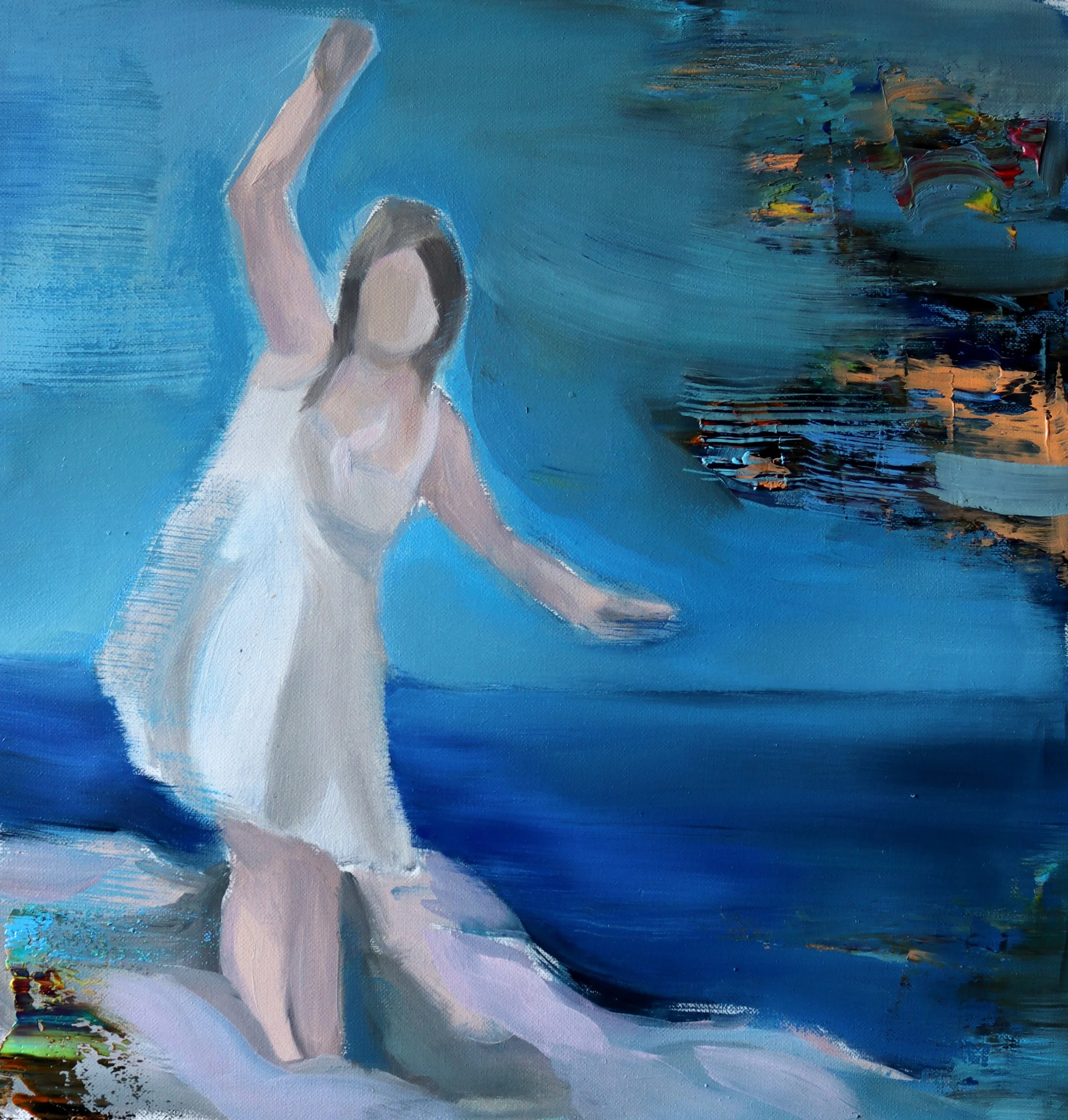 Some kind of (spiritual) Wasteland - oil on linen/ 32x35cm/ 2022