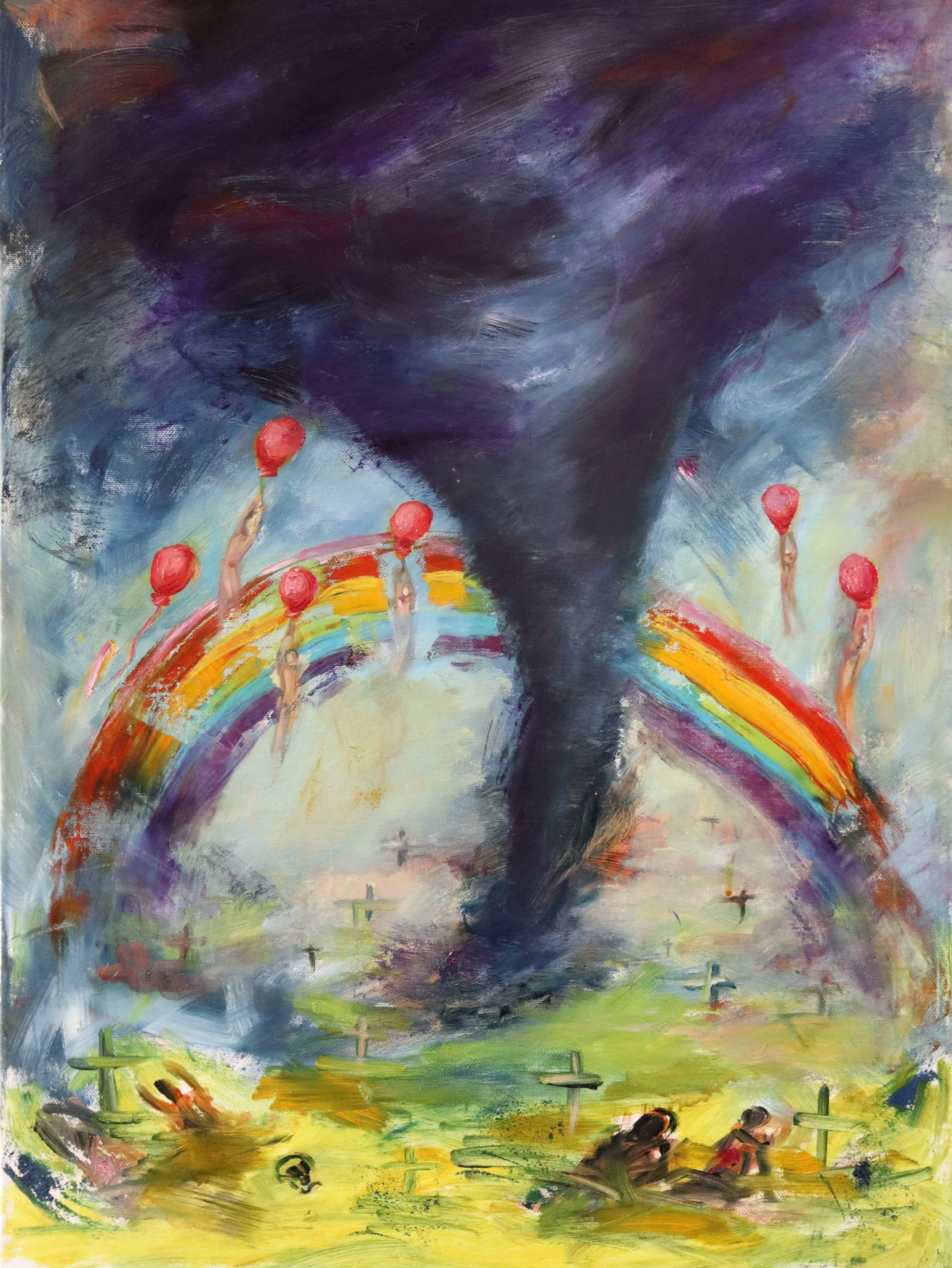 Tornado IV - oil on canvas/ 50x70cm/ 2017