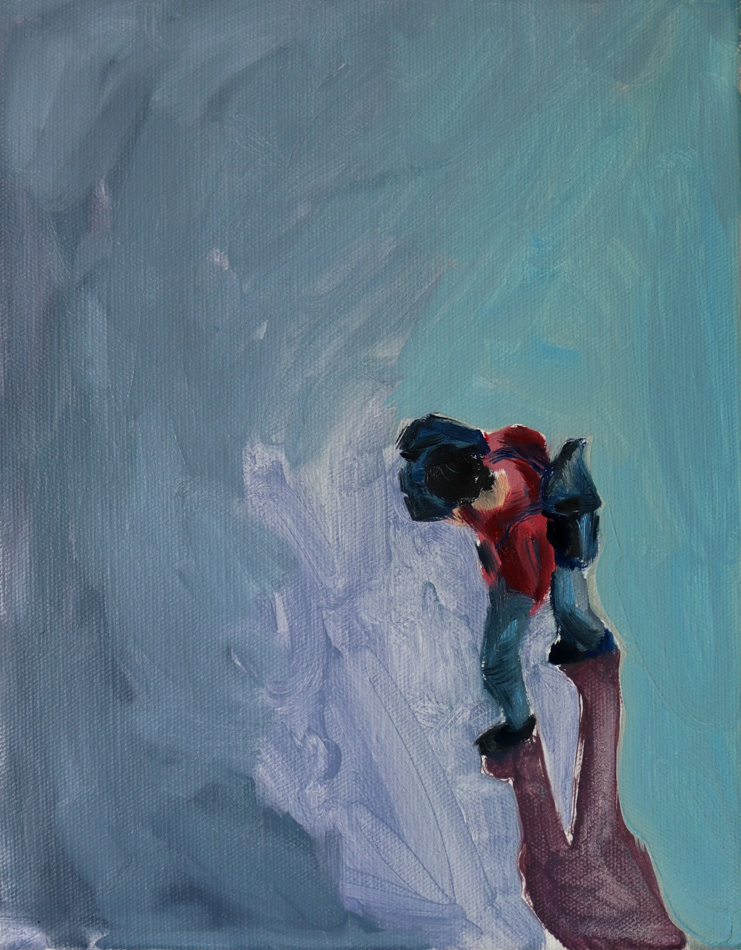 Passing by - oil on linen/ 24x30cm/ 2022