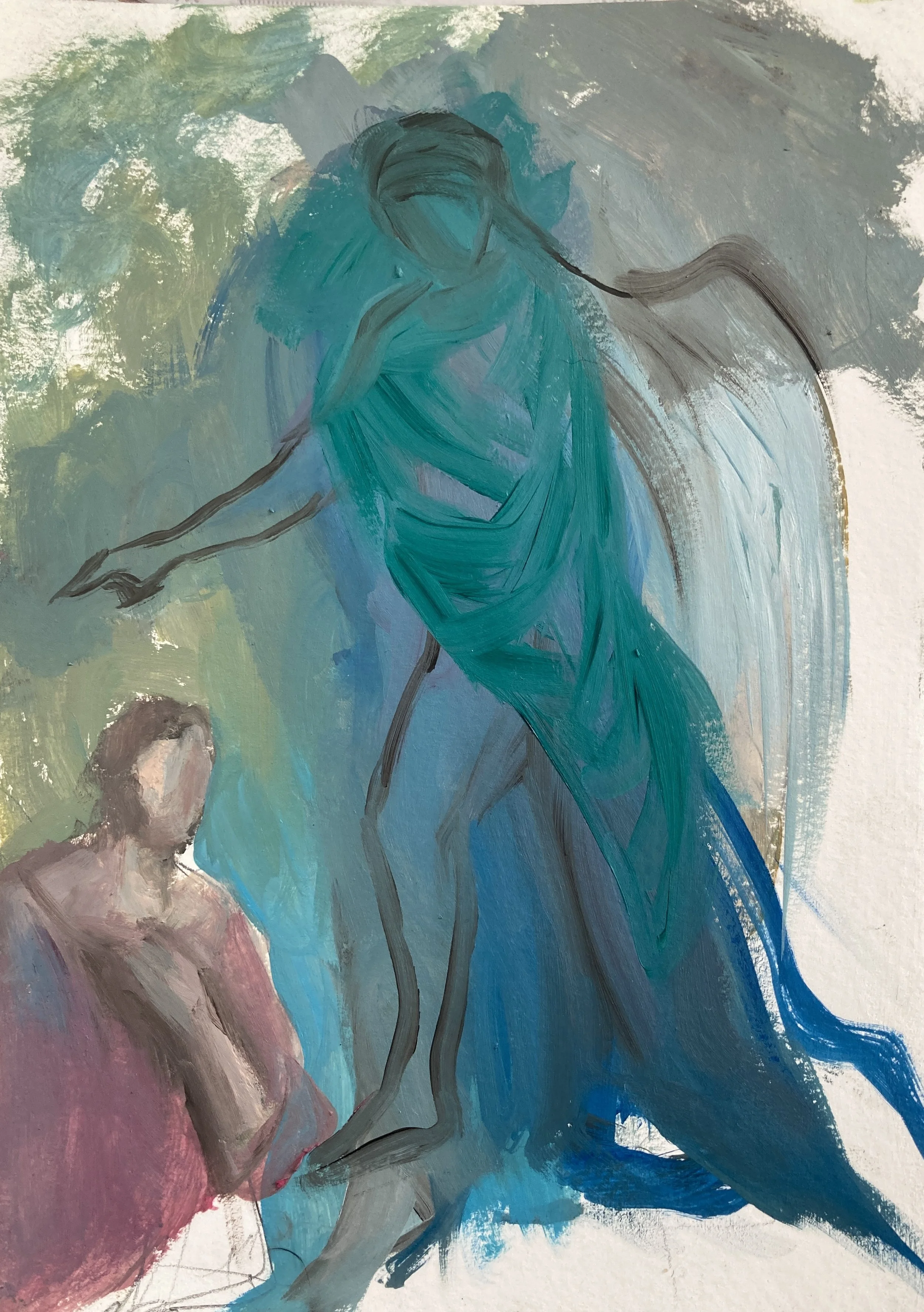 oil on paper/ 21x14.8cm/ 2022