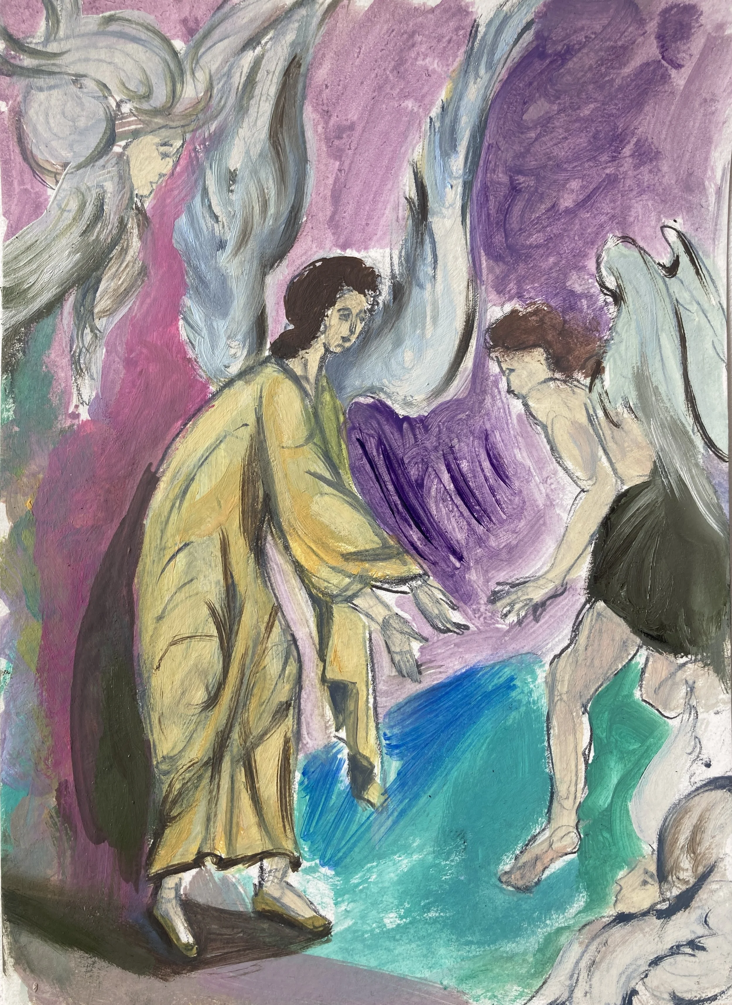 oil on paper/ 21x14.8cm/ 2022