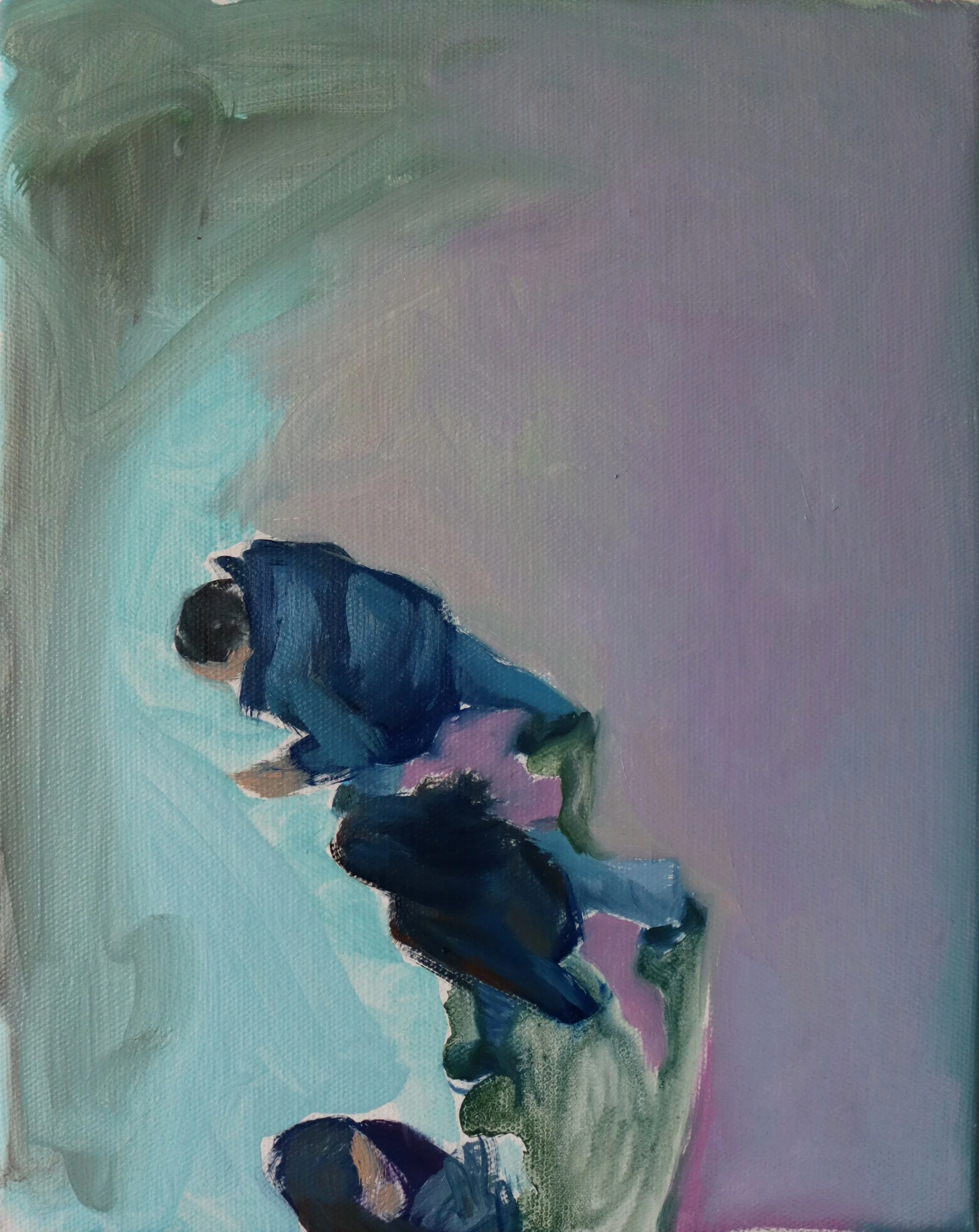 Passing by - oil on linen/ 24x30cm/ 2022