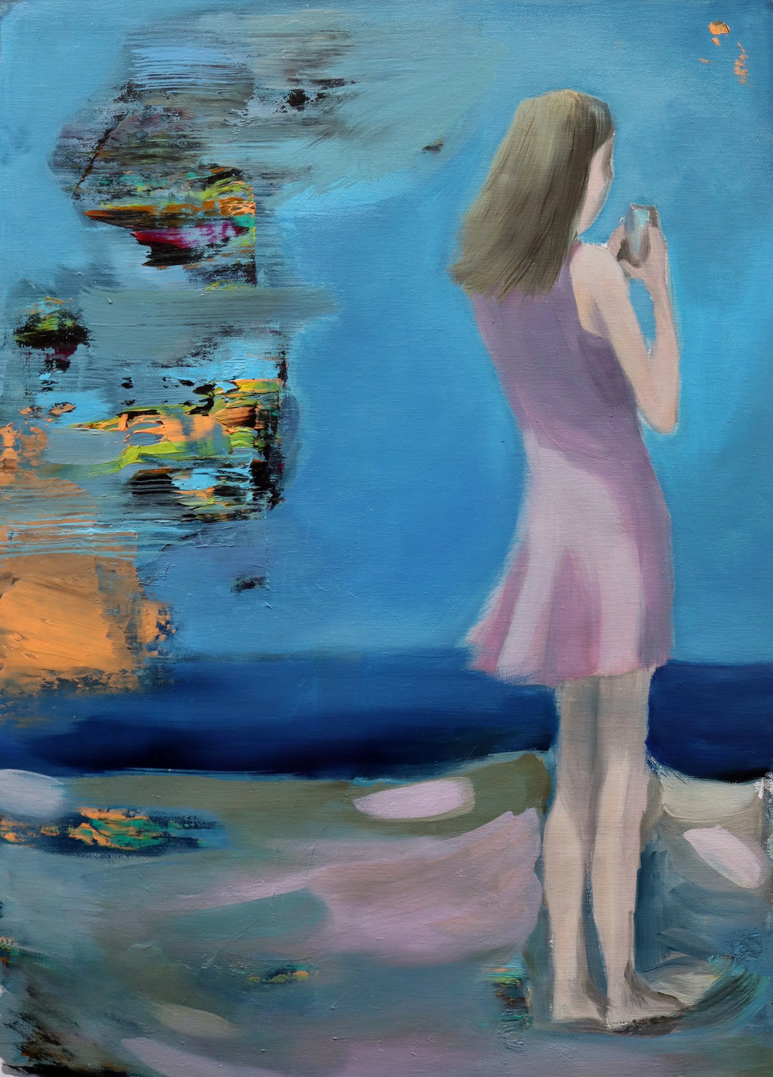 Some kind of (spiritual) Wasteland - oil on linen/ 32x35cm/ 2022