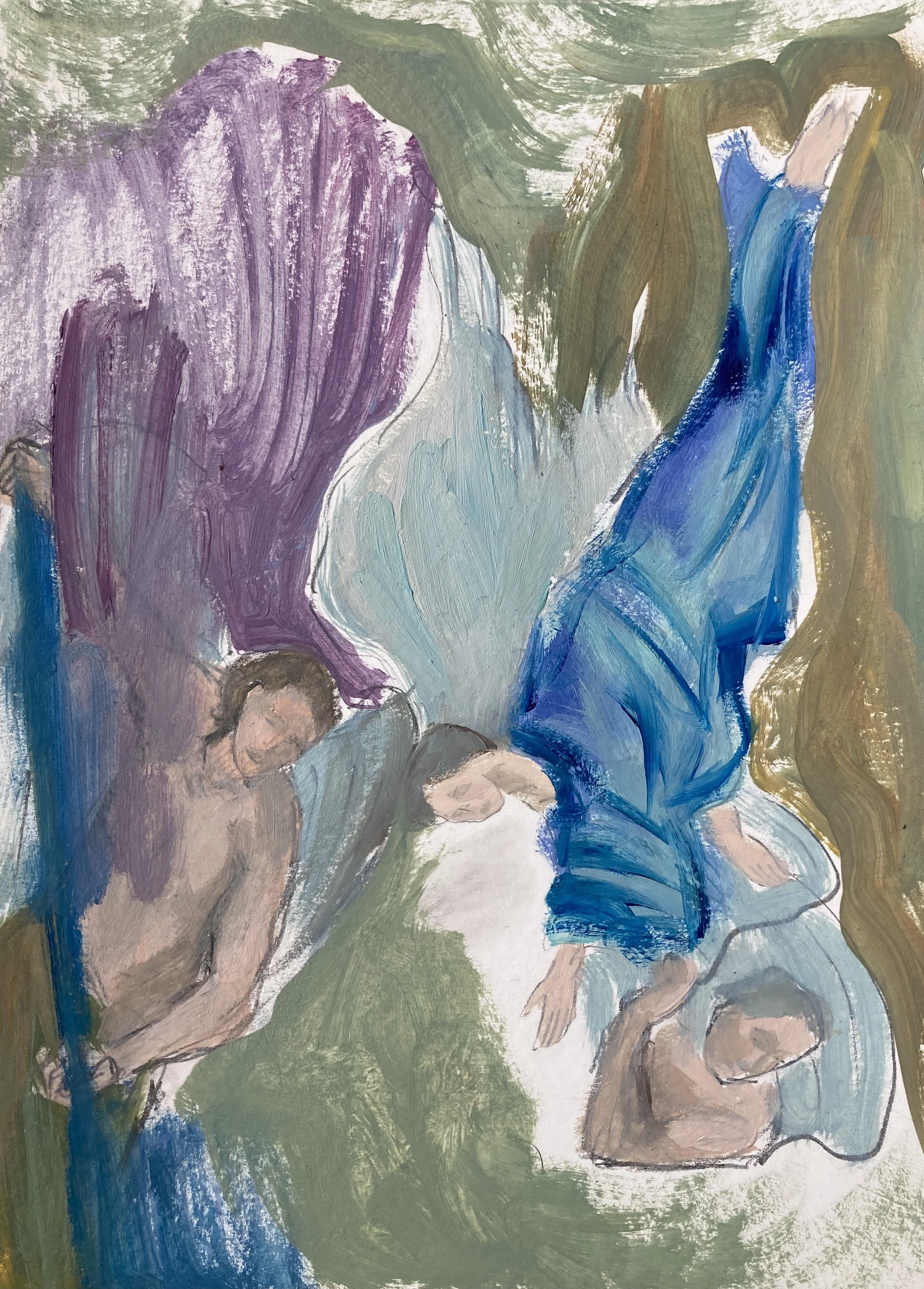 oil on paper/ 21x14.8cm/ 2022