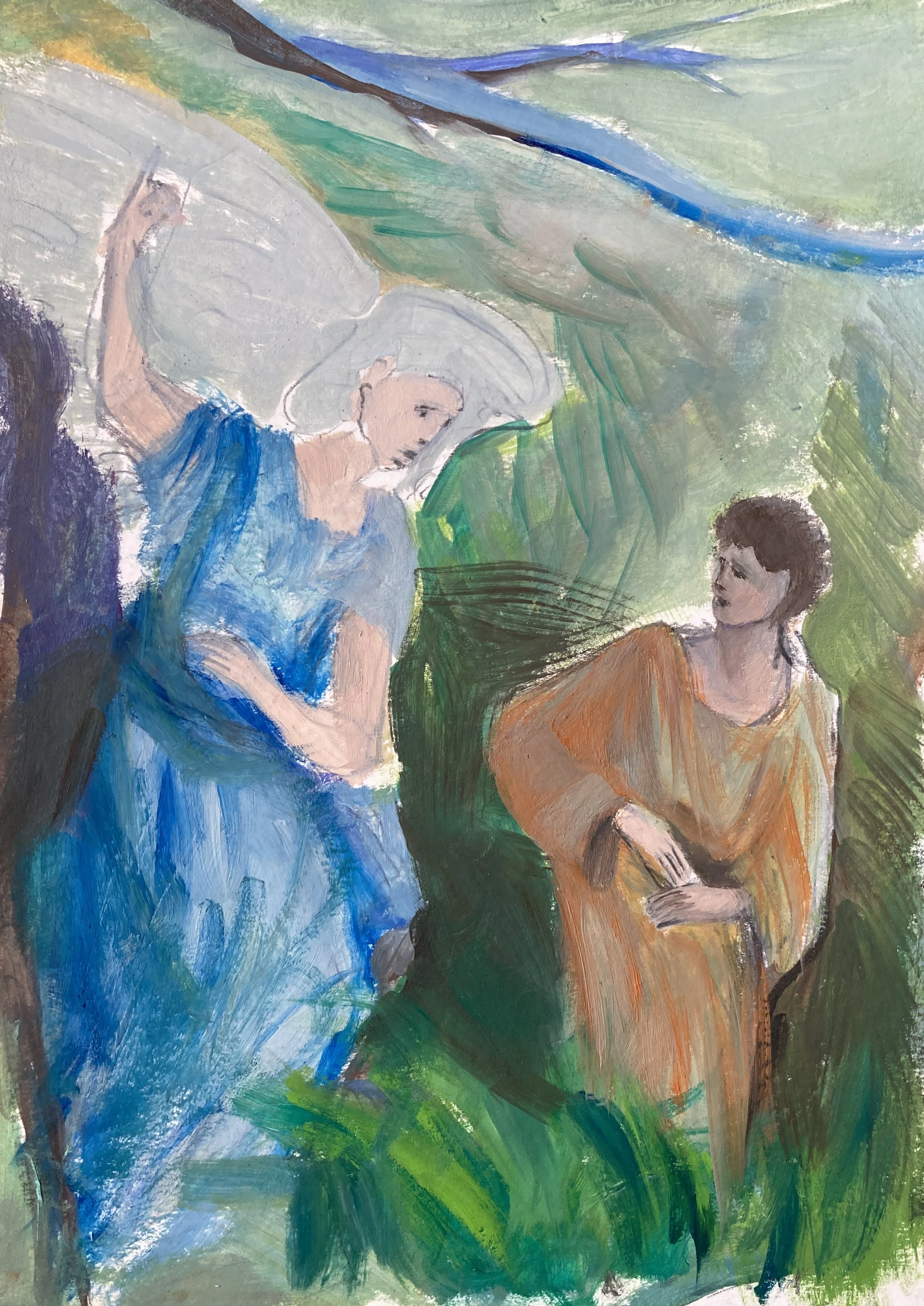 oil on paper/ 21x14.8cm/ 2022