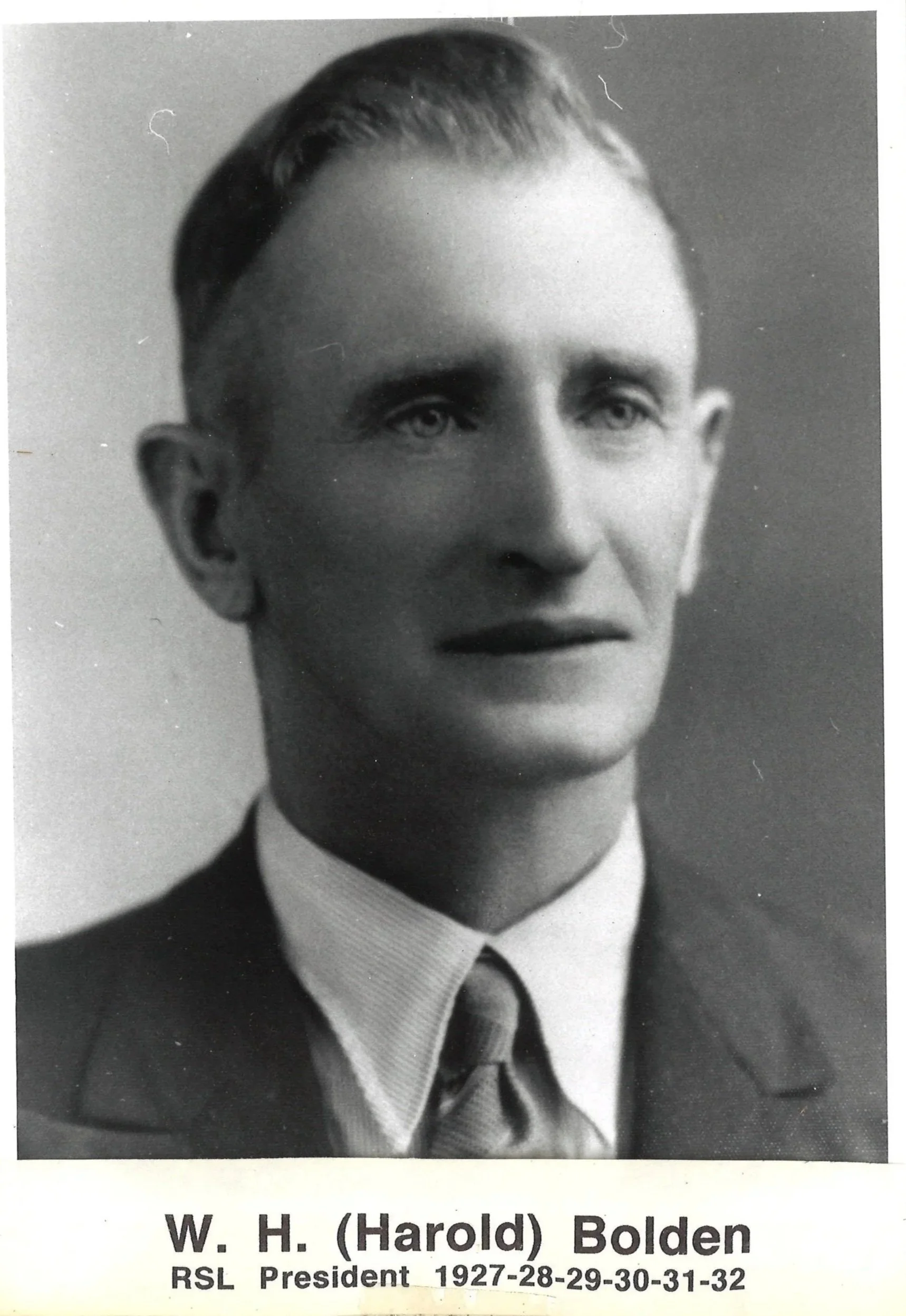W H BOLDEN 1927-1932