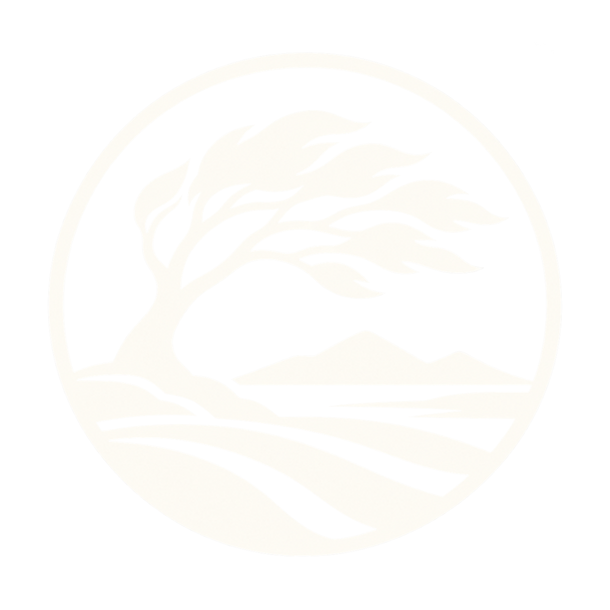Duncan Wood Photography emblem with windswept tree and Scottish landscape