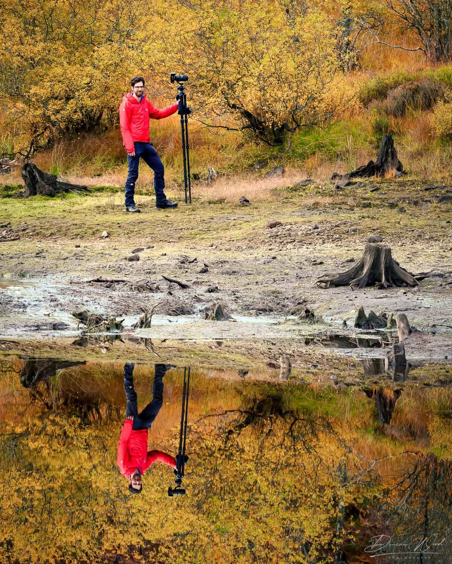 Photographer Duncan Wood on location in Glen Affric
