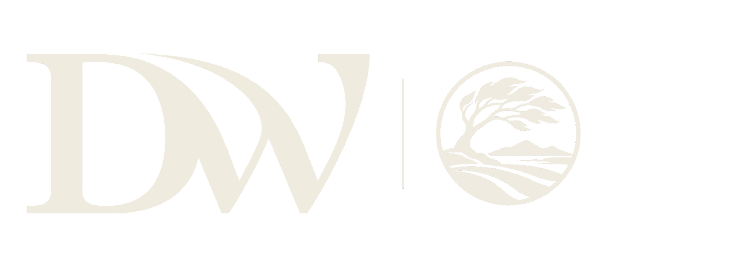 Duncan Wood Photography emblem with windswept tree and Scottish landscape