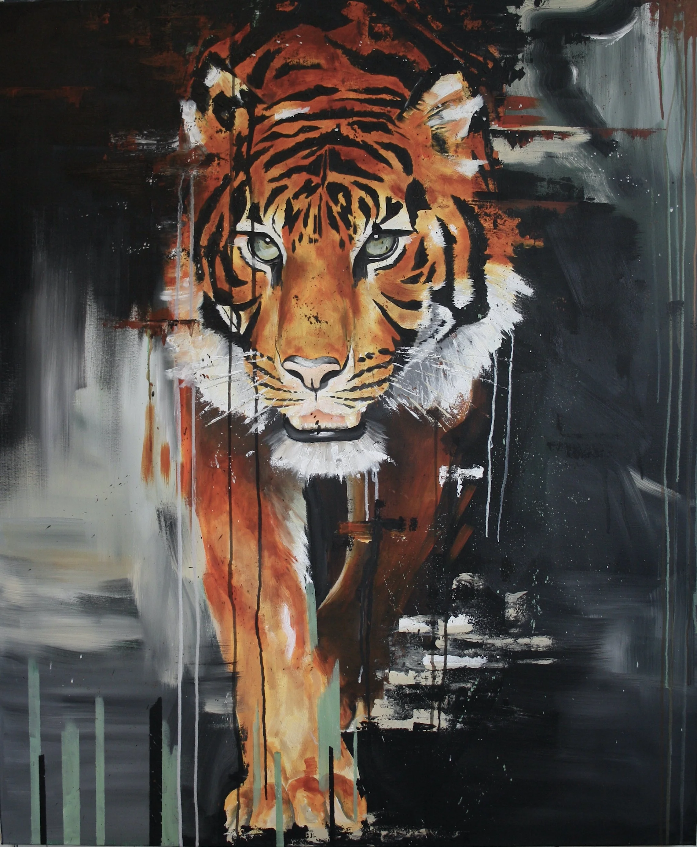 On The Prowl, 2022. 100x120cm, acrylic on canvas. 