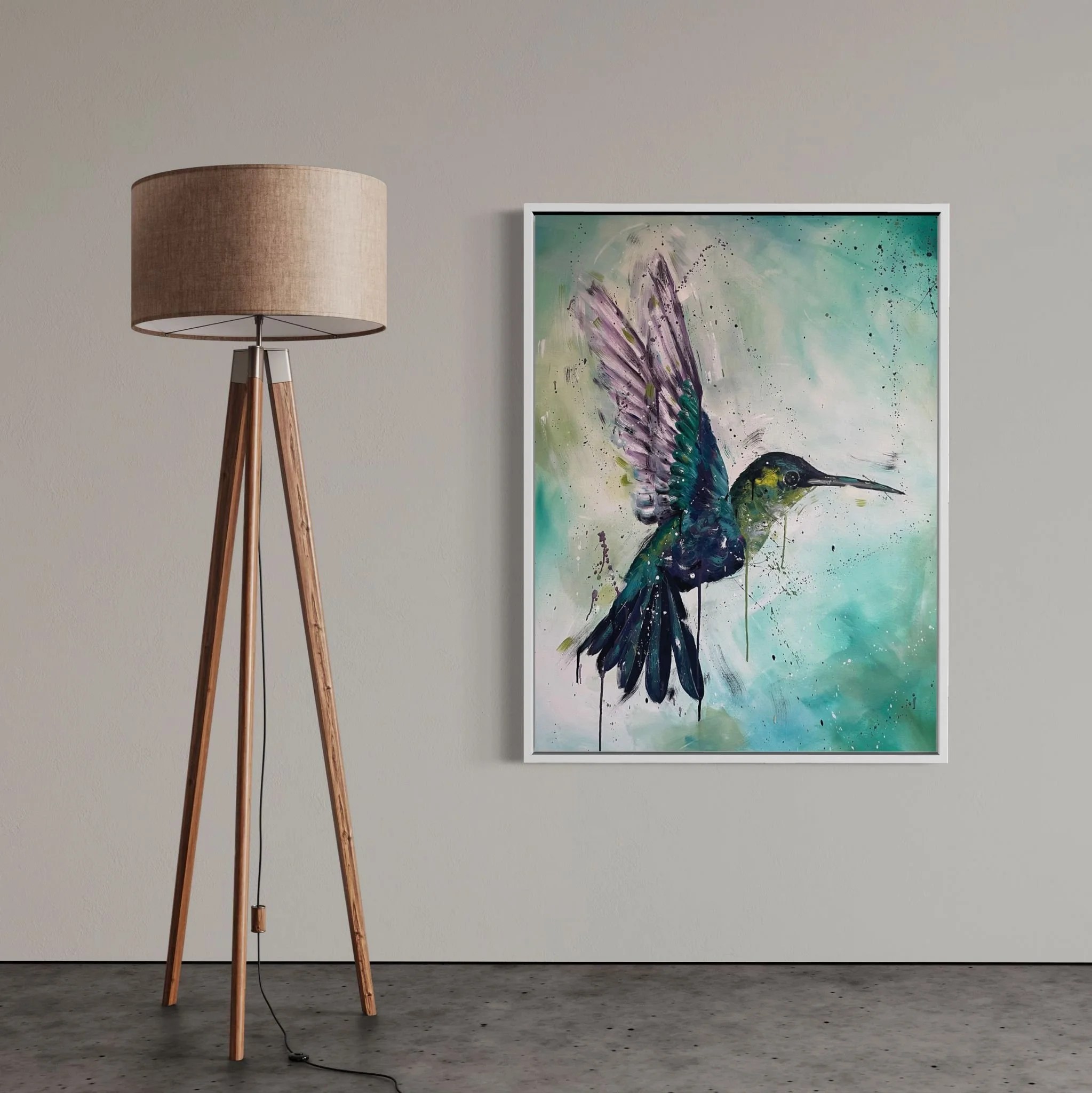 Green Hummingbird, 2022. 100x120cm 