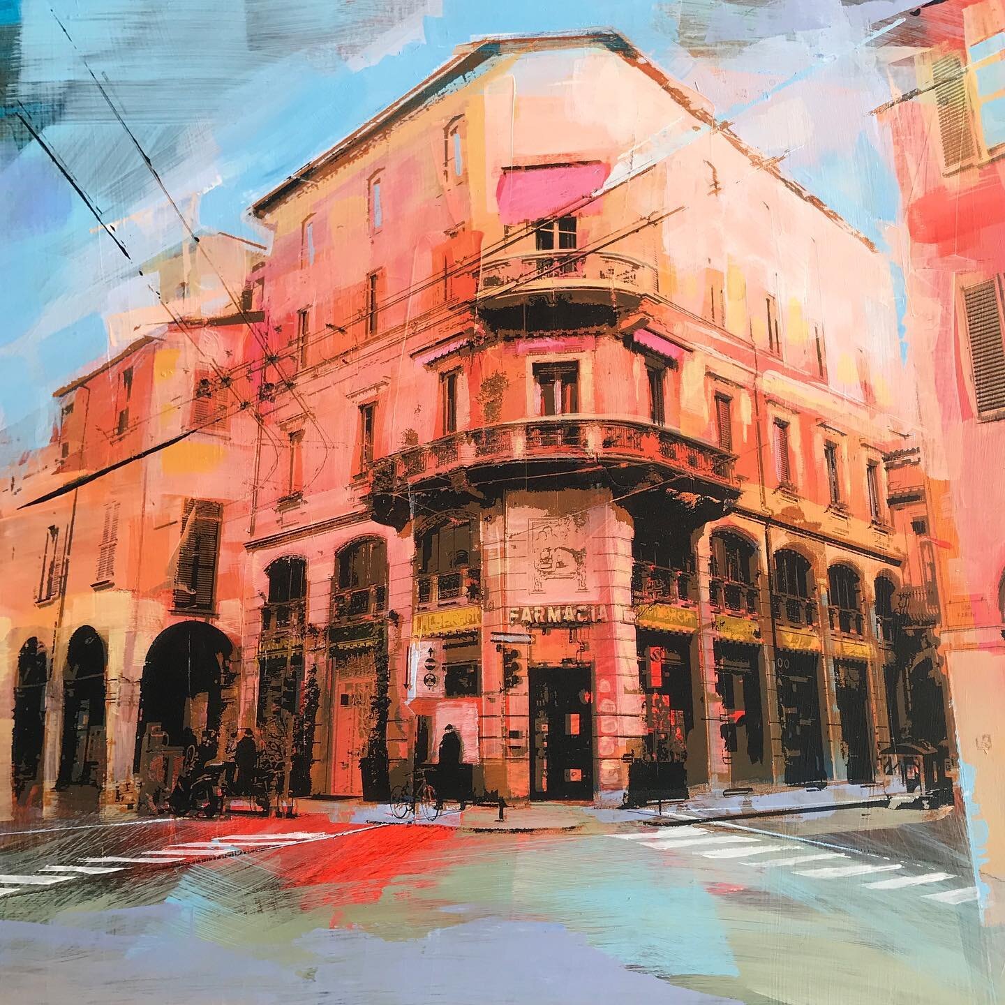 Beautiful buildings of Bologna, haven&rsquo;t posted for quite a while but a quick trip to Italy at half term has helped with some new inspiration!
#italy #painting #printing #illustration #cityscape #bologna #colour