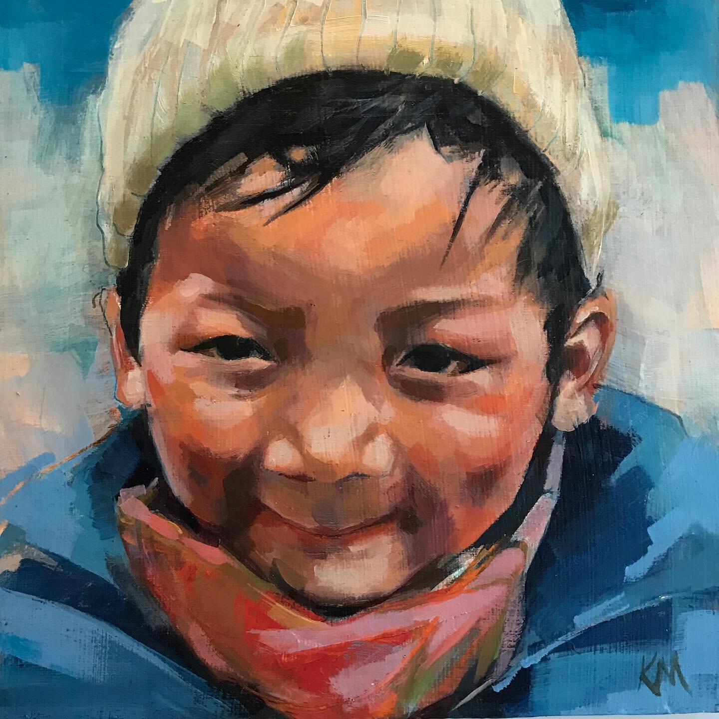 Last year we had the amazing opportunity to live in Nepal for 7 months, during a time when so few people could travel let alone trek in the Himalayas. This little guy was from Namche Bazaar, a town on the way to Everest. He spent the day with a bottl