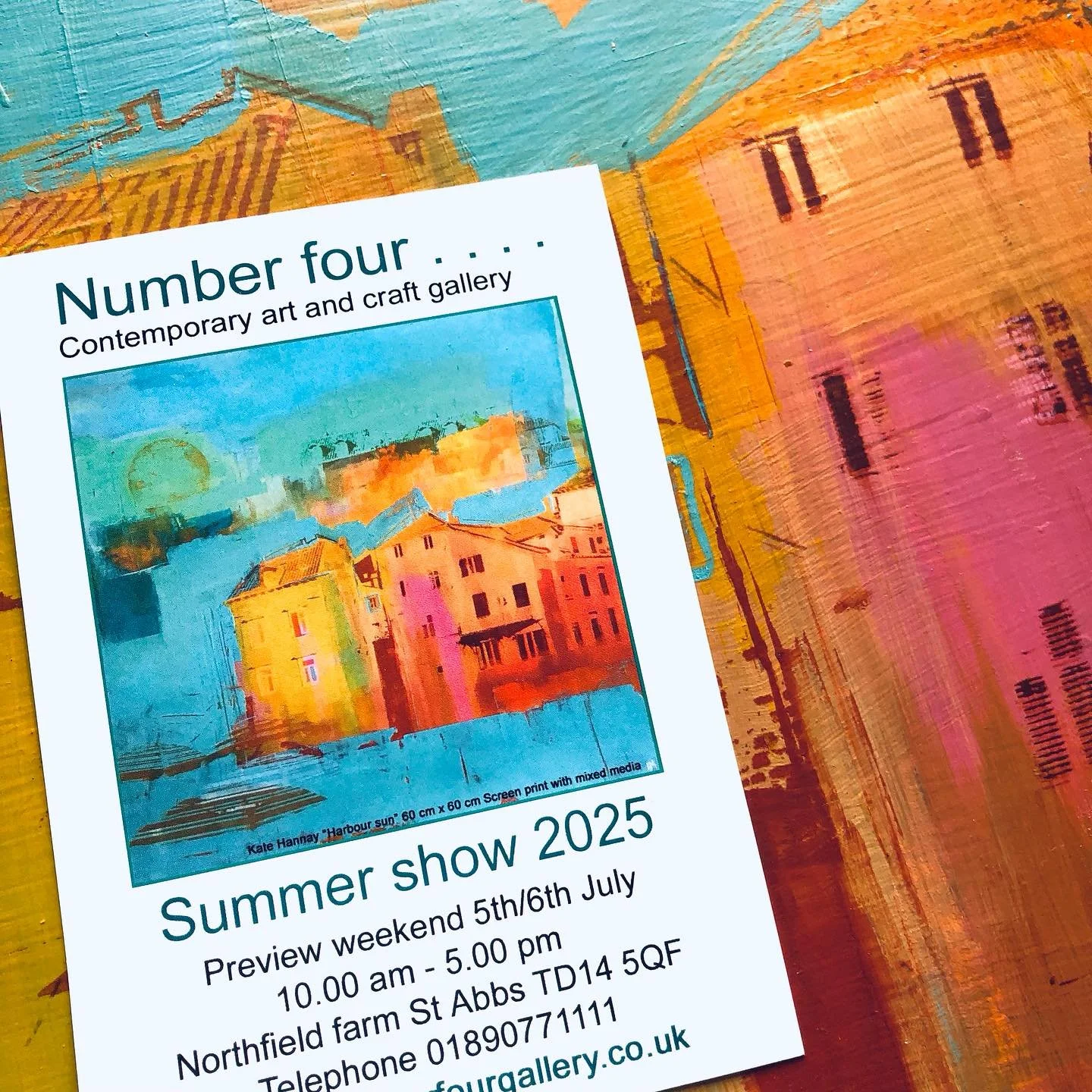 Just dropped some work off at the lovely Number Four gallery in St Abbs for the Summer Show starting on 5th July