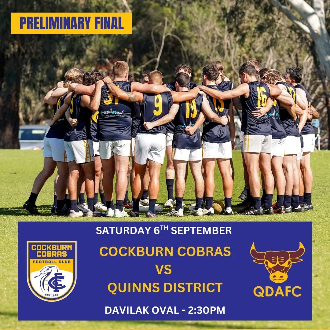 💛💙 Preliminary Final Day &ndash; This Saturday at the Snakepit! 💛💙

It&rsquo;s do or die for our League side as they take on Quinns in a massive clash for a spot in the Grand Final. We&rsquo;re also hosting three big finals across the day, so it&