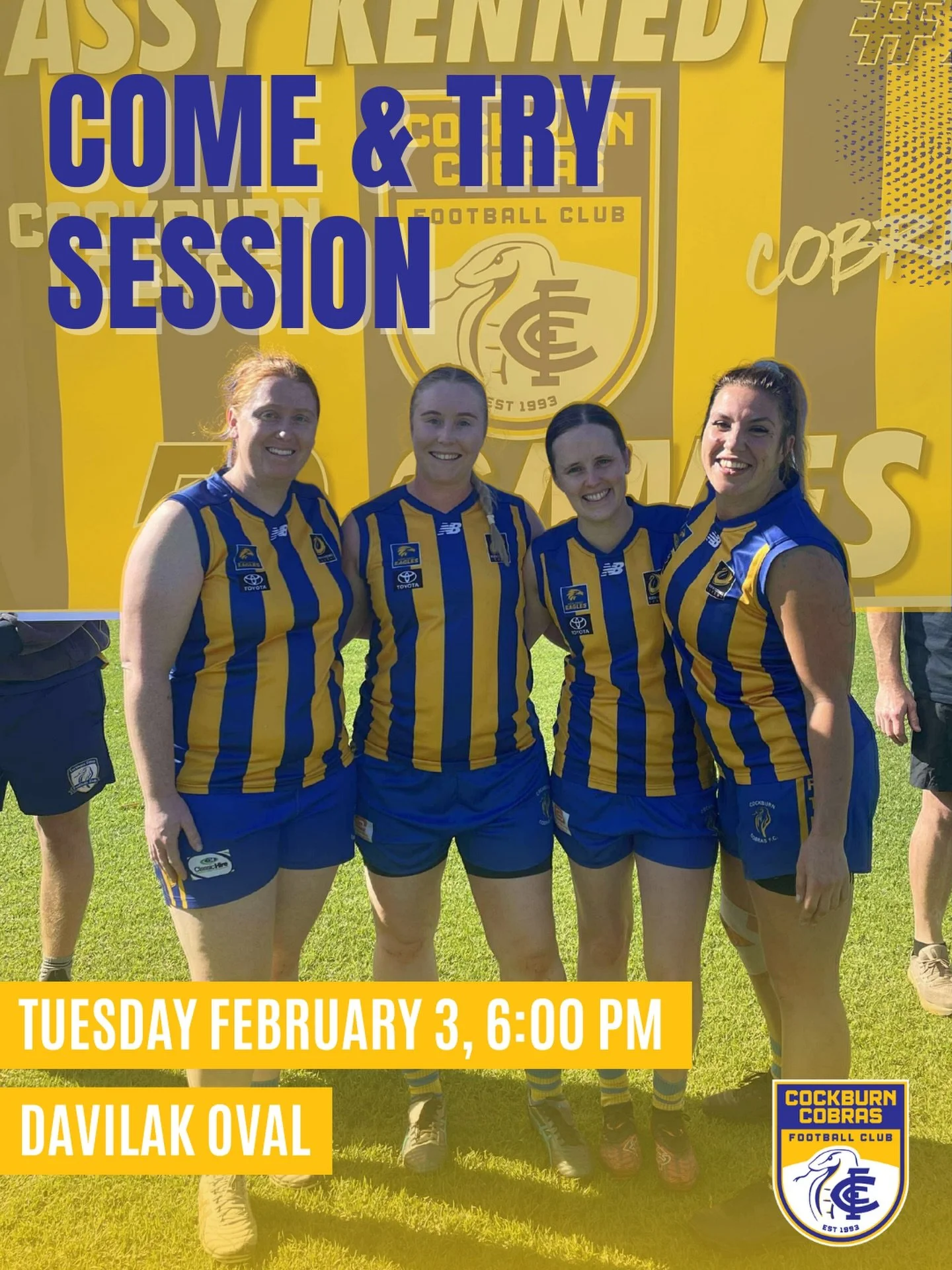Thought about giving footy a go &mdash; or giving it another go? This is your sign ✨

Our Women&rsquo;s Come &amp; Try session is open to everyone, whether you&rsquo;re brand new to AFL, moving up from juniors, or returning after time away from the g