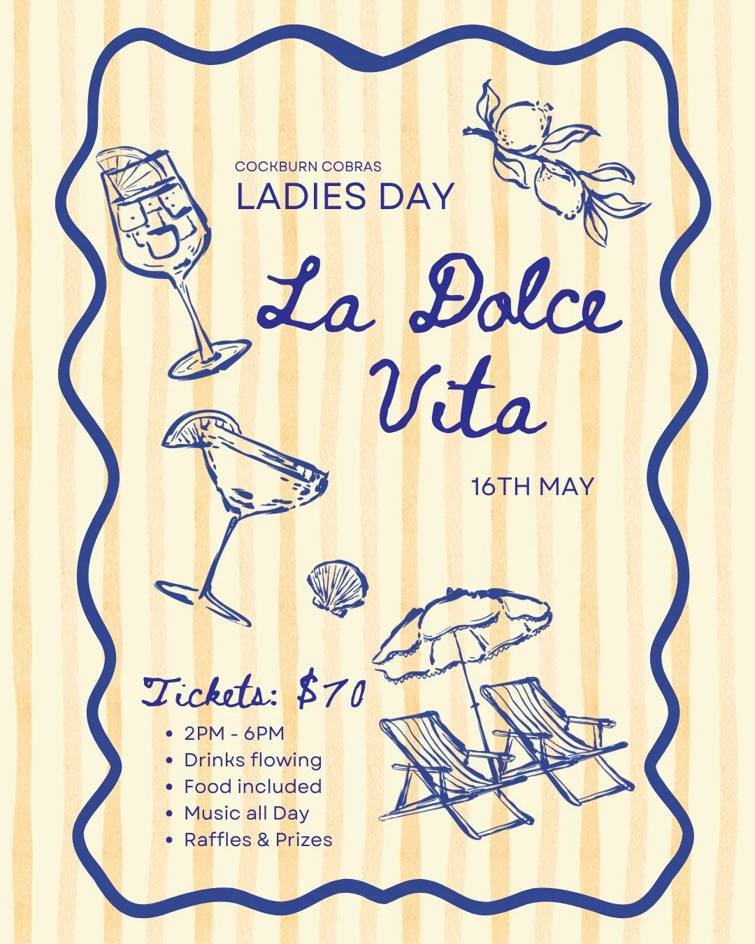 ✨ LADIES DAY 2026 &mdash; SAVE THE DATE ✨

This year, we&rsquo;re bringing La Dolce Vita to life&hellip; think sun-drenched elegance, long lunches, free-flowing drinks, and delicious food included &mdash; all wrapped in effortless Italian glamour 🍋?
