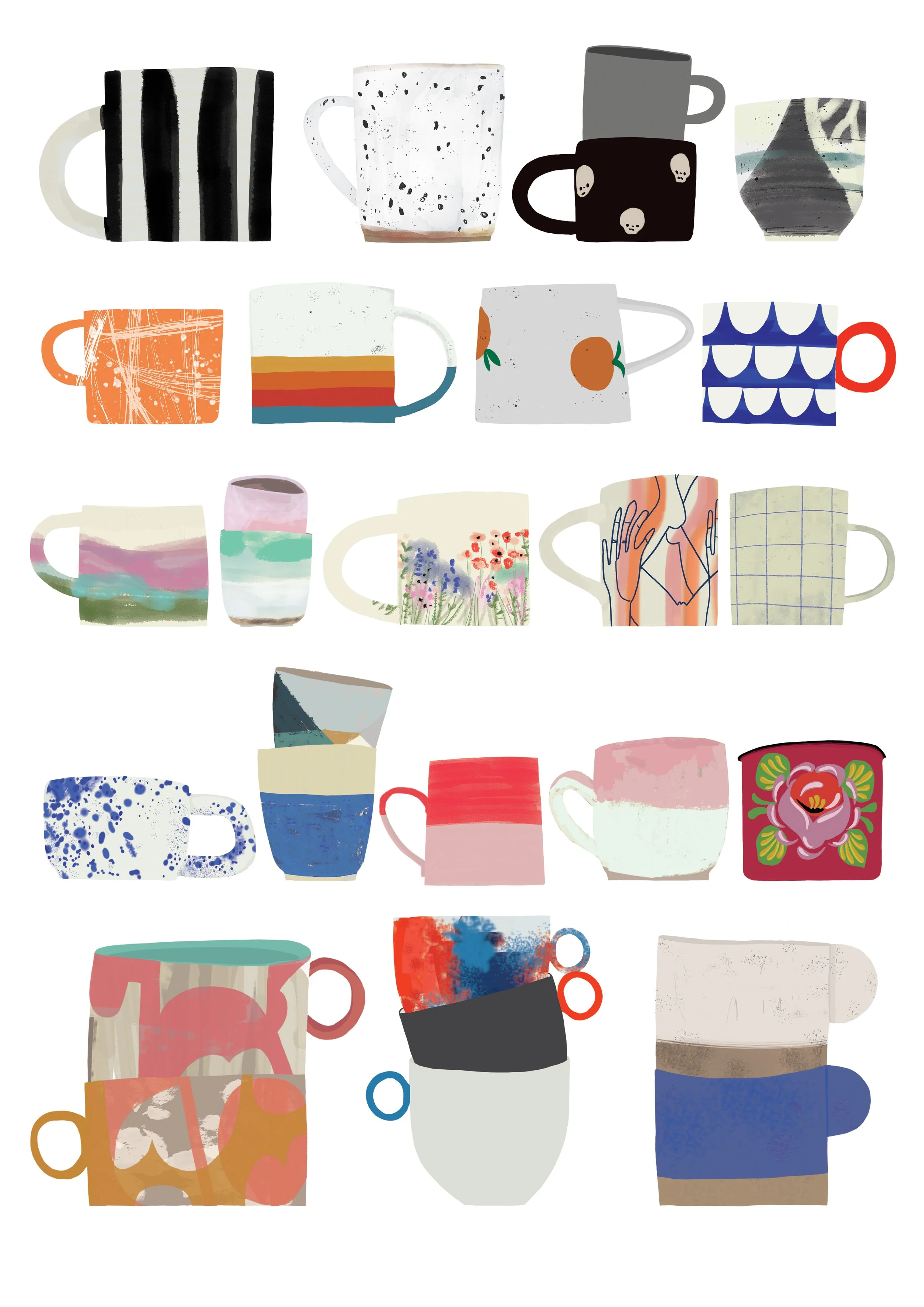 Cups Collection by Hannah Broadway