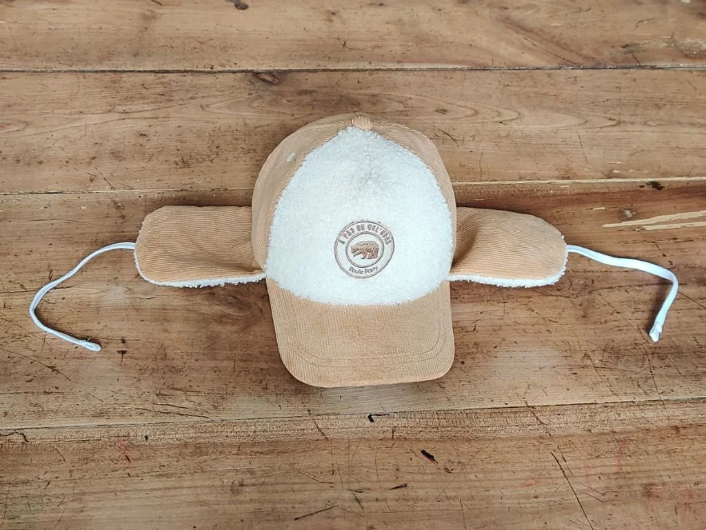 Casquette Avec Cache-oreilles En Laine Marron Chiné - Taille L - Marque Viancy-L - NEUVE Avec étiquettes