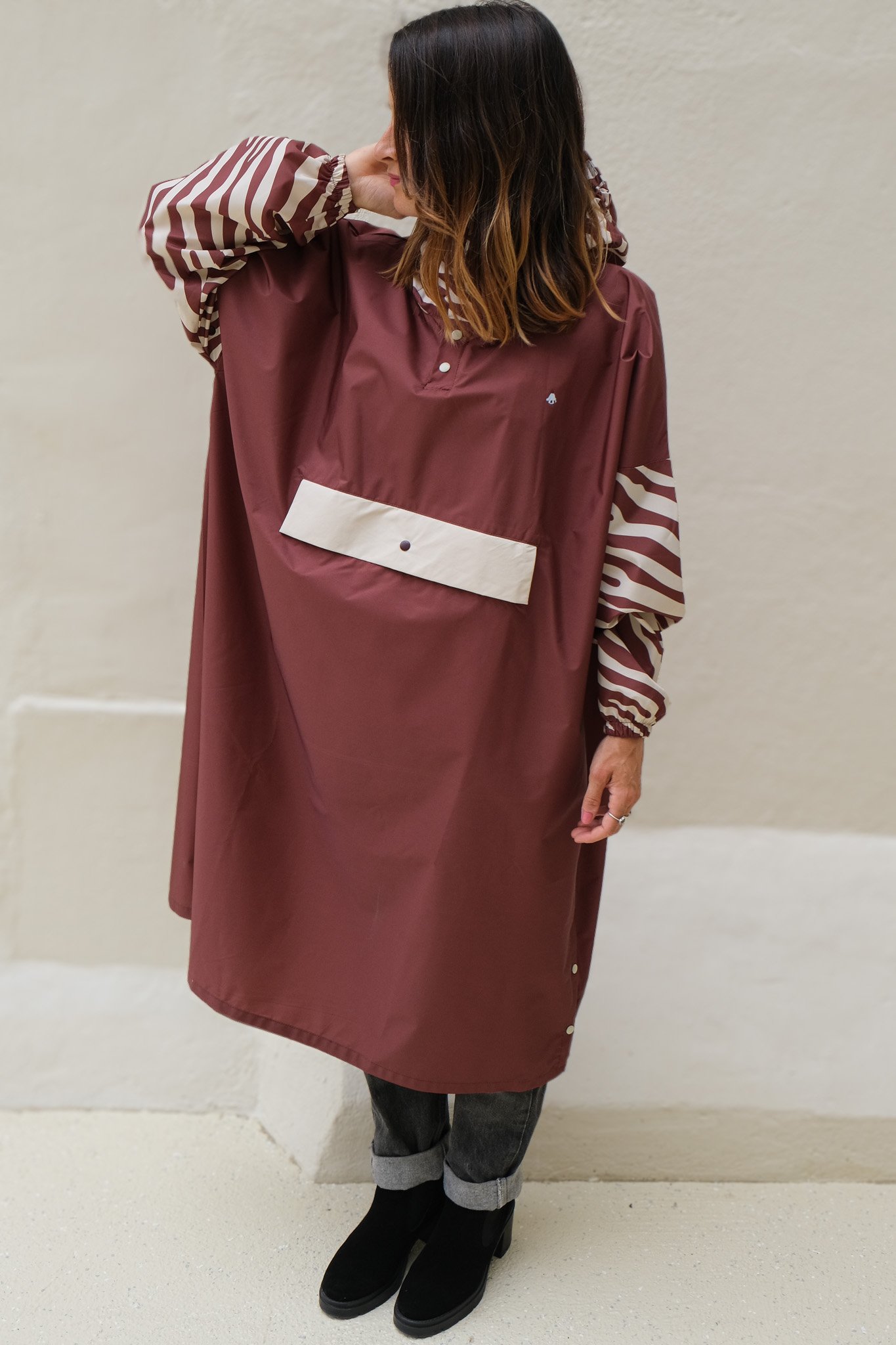 Poncho de pluie Chocolate Zebra — Poule Party