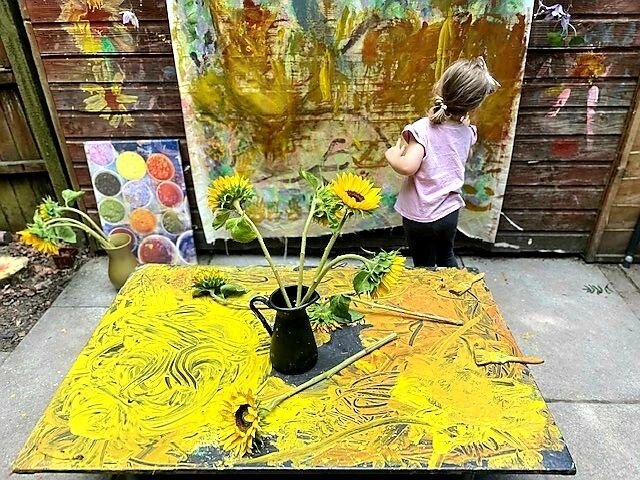 Exploring shades of yellow!
Painting with sunflowers inspired by Van Gogh's Sunflowers and Summer colours! Our books and resources including Nature's Colour Palette (pictured below) are all available here on our website:
https://www.naturallycreative