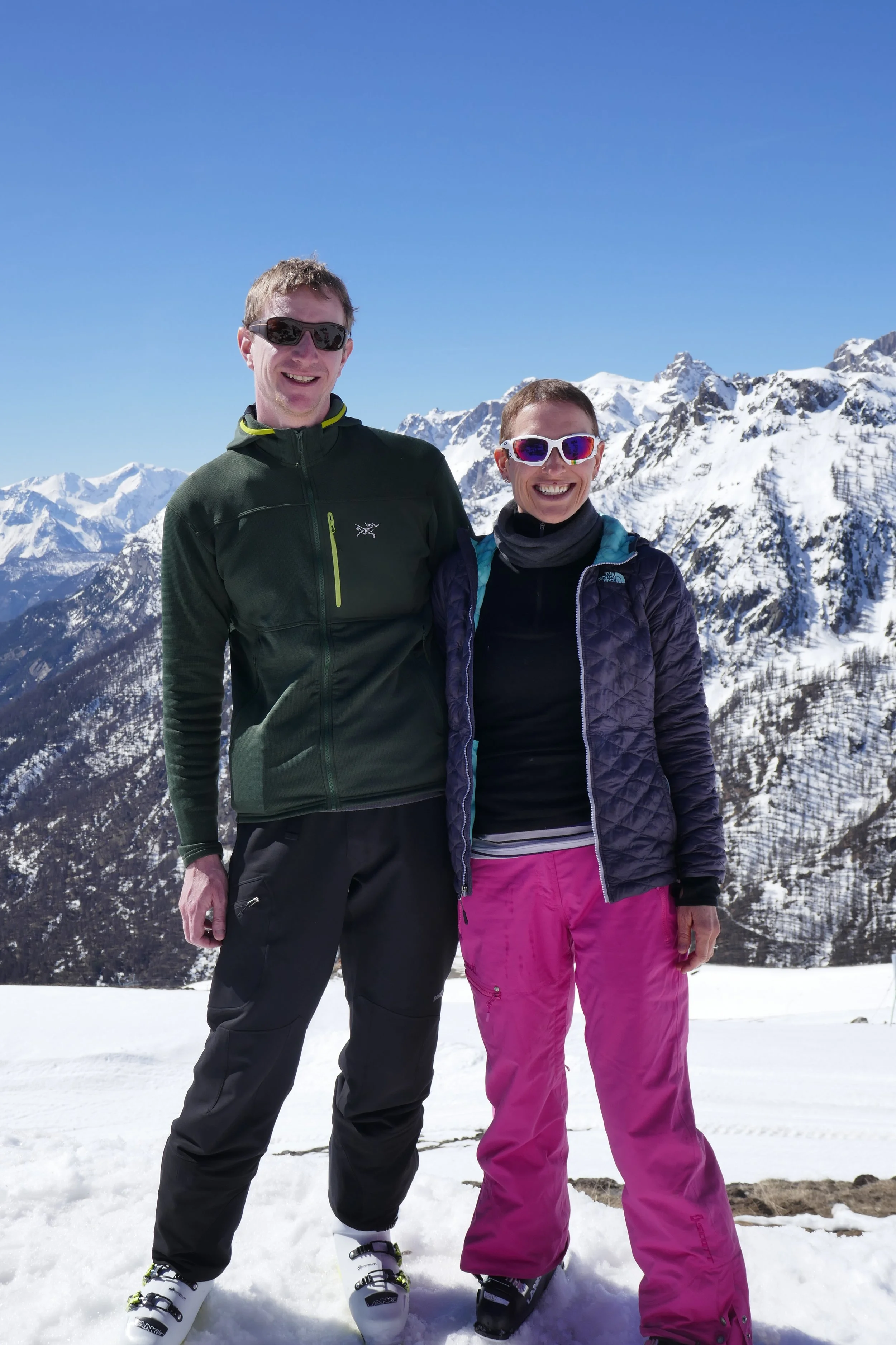 Mar 2017: 2 months post chemo and skiing with Mat. Emjoying the fresh mountain air and some spring sunshine.