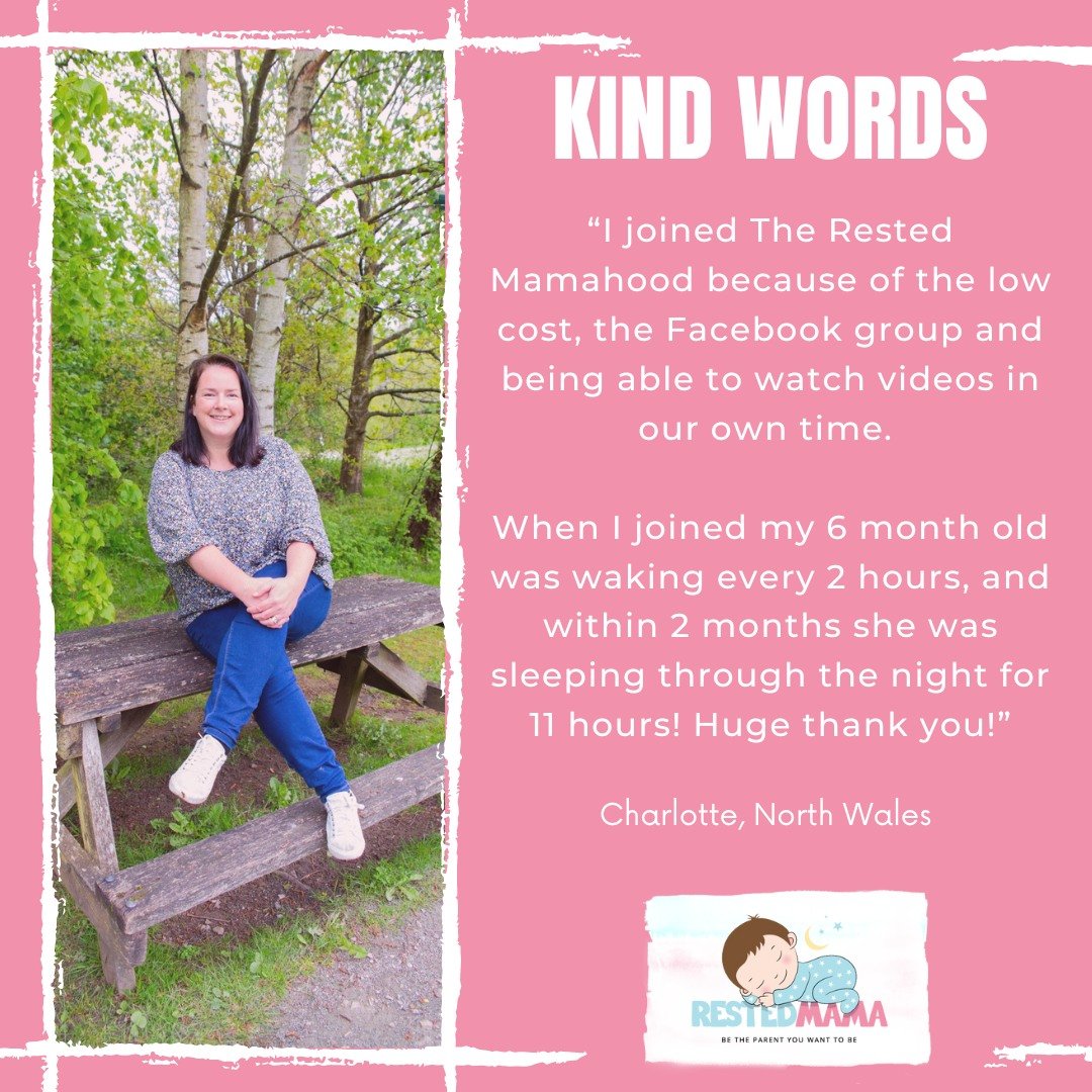 💥From waking every 2 hours to sleeping through for &pound;40 💥

Charlotte joined my membership The Rested Mamahood because her 6 month old baby was waking multiple times each night.

She watched the videos in her own time, asked me questions in our