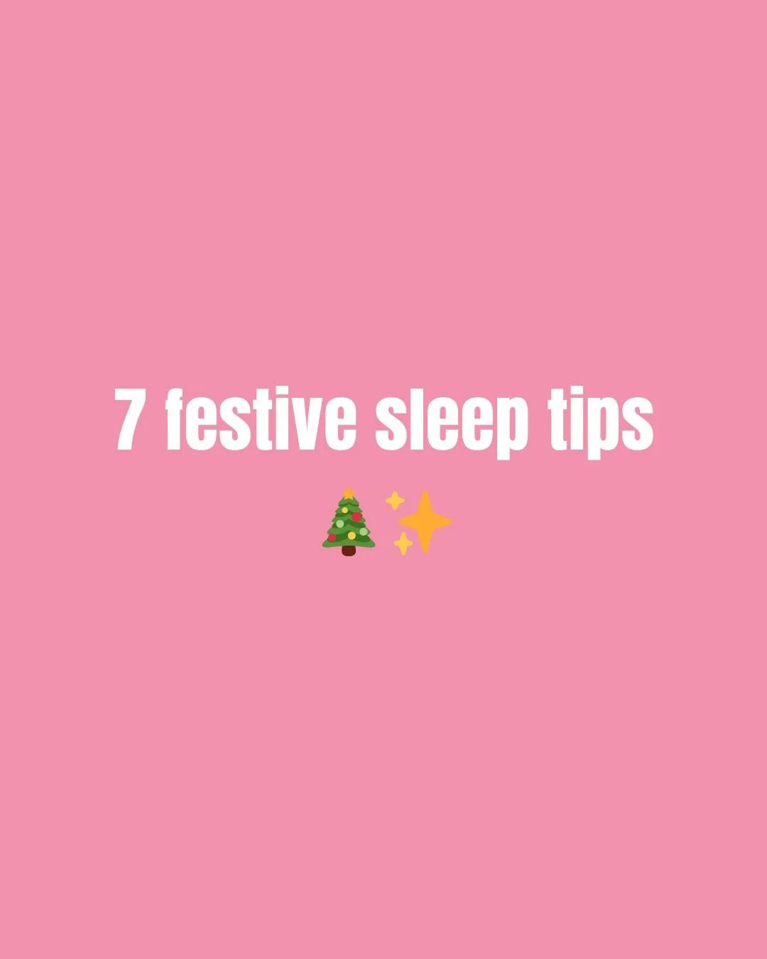 Here we go&hellip; your essential festive sleep survival guide! 🎄✨

Because Christmas is magical &mdash; but overtired little ones can turn even the sparkliest season into chaos.

Here are 7 gentle tips to help everyone stay rested (including you!):