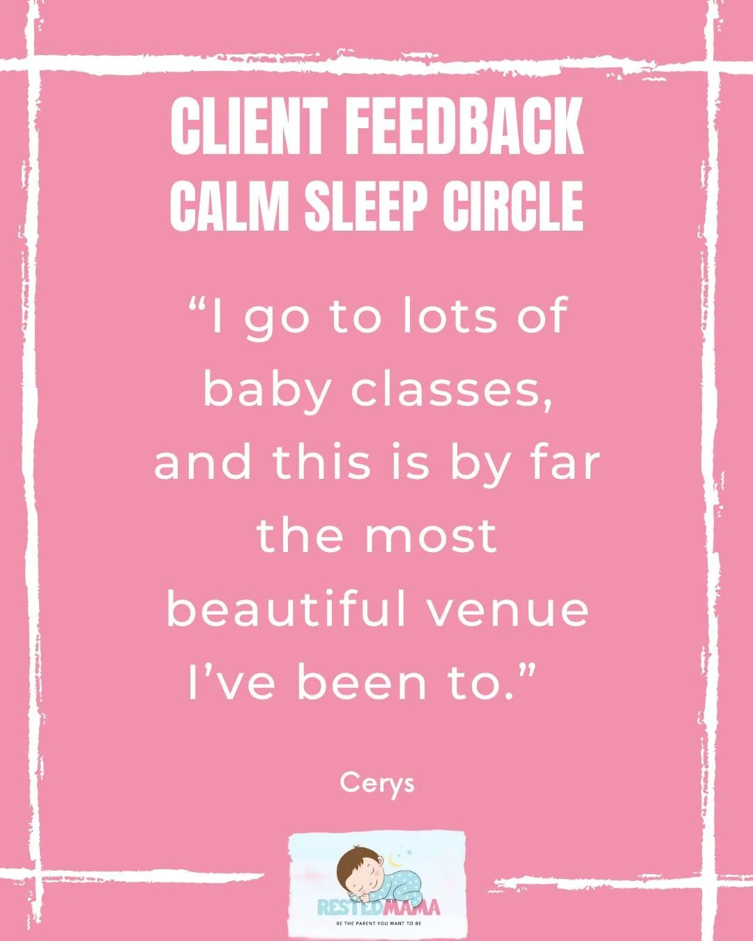 "Being in a group setting with like-minded Mums gave me the confidence to open up, and my baby is now napping better and waking less overnight. 

Knowing that you're not alone is invaluable, especially when you hear of babies sleeping through.  