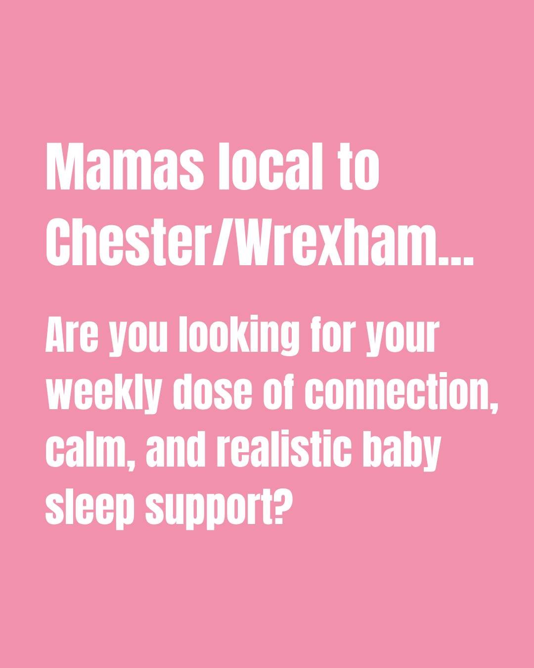 ‼ The next group isn't starting until Autumn

Chester/Wrexham Mamas: join a warm, supportive circle where you&rsquo;ll learn gentle baby sleep methods that actually work.

Comment "CIRCLE" and I'll send you the details, so you can join this