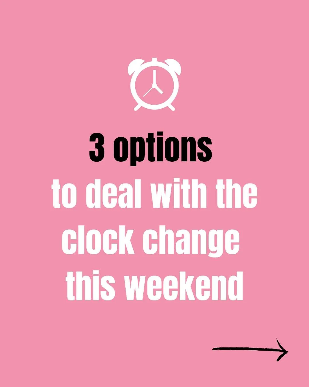 ⏰Don&rsquo;t forget &mdash; the clocks go forward on Saturday night! 

Losing an hour can feel brutal when you already have early risers, so here are three ways you can handle the change. Pick the one that feels easiest for you.

Option 1: Gradually 