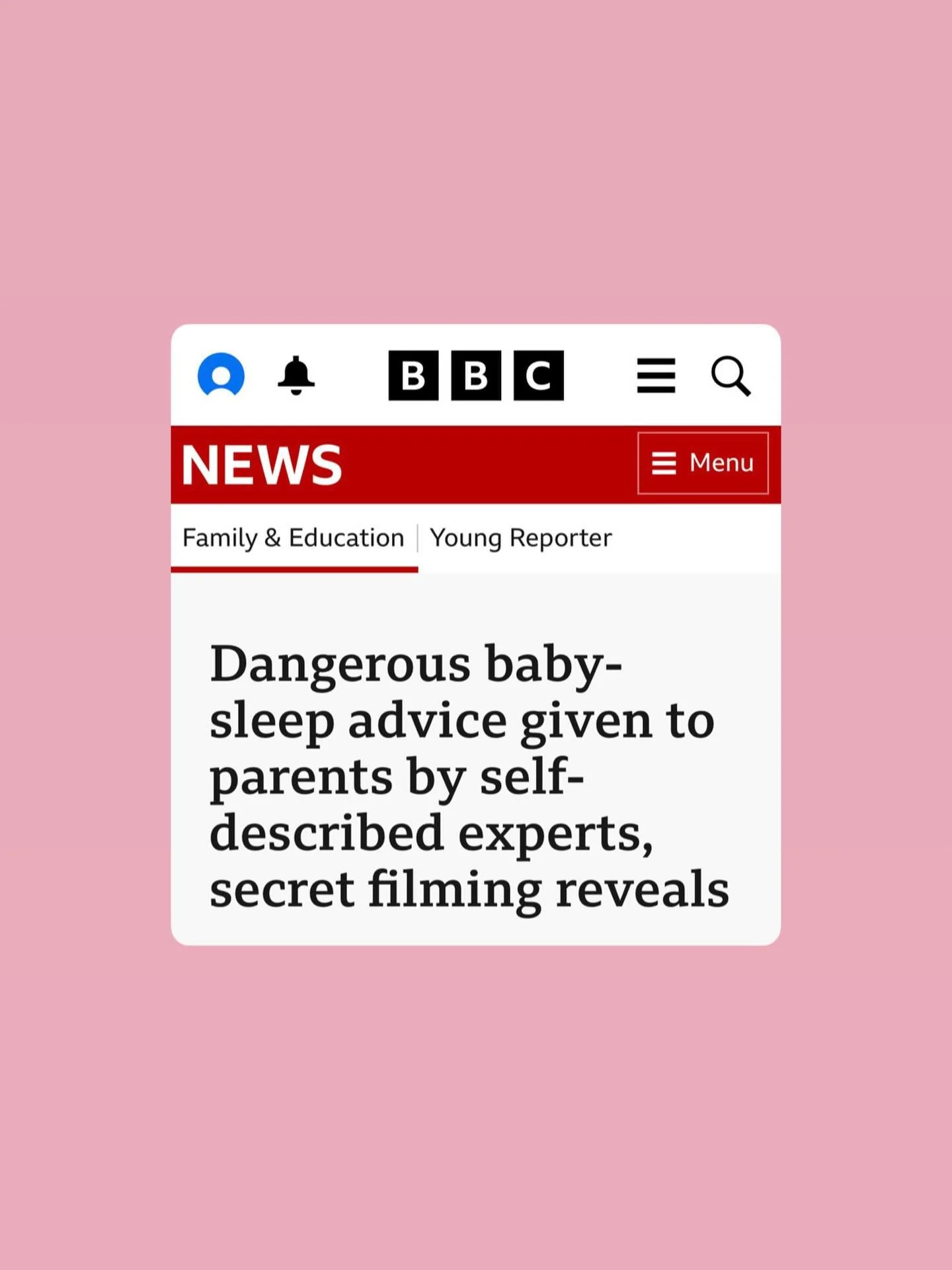 👀Feeling the need to share my quick thoughts on this article hitting the news today&hellip;

- It&rsquo;s shocking that such practices go on, giving dangerous and outdated advice to vulnerable parents

- It&rsquo;s great to get some publicity around